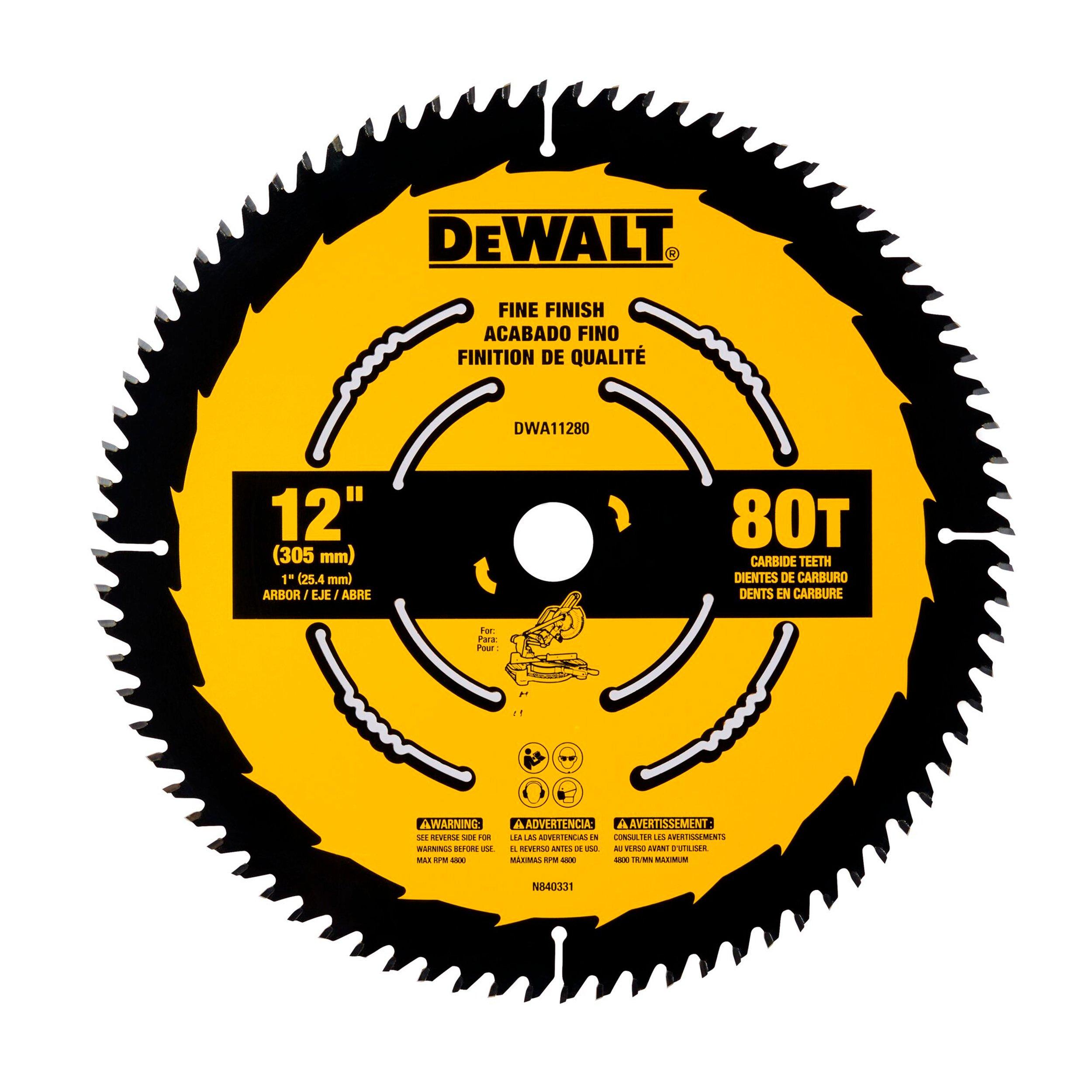 DeWalt 12in. 80 Tooth Precision Trim Blade