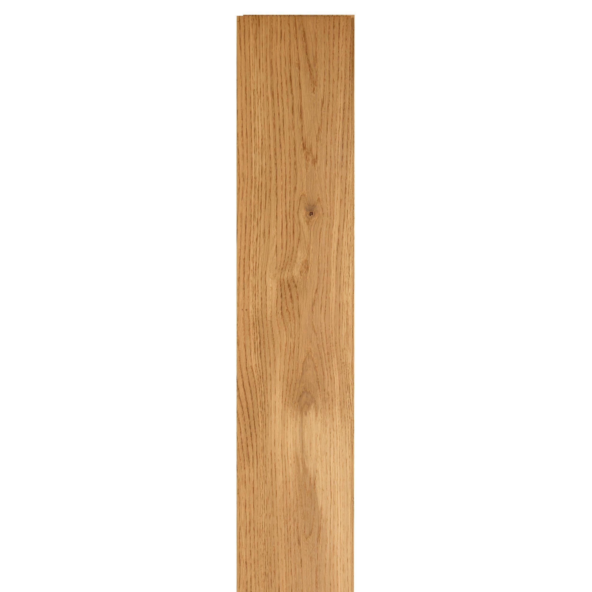 Riga White Oak Wire-Brushed Solid Hardwood