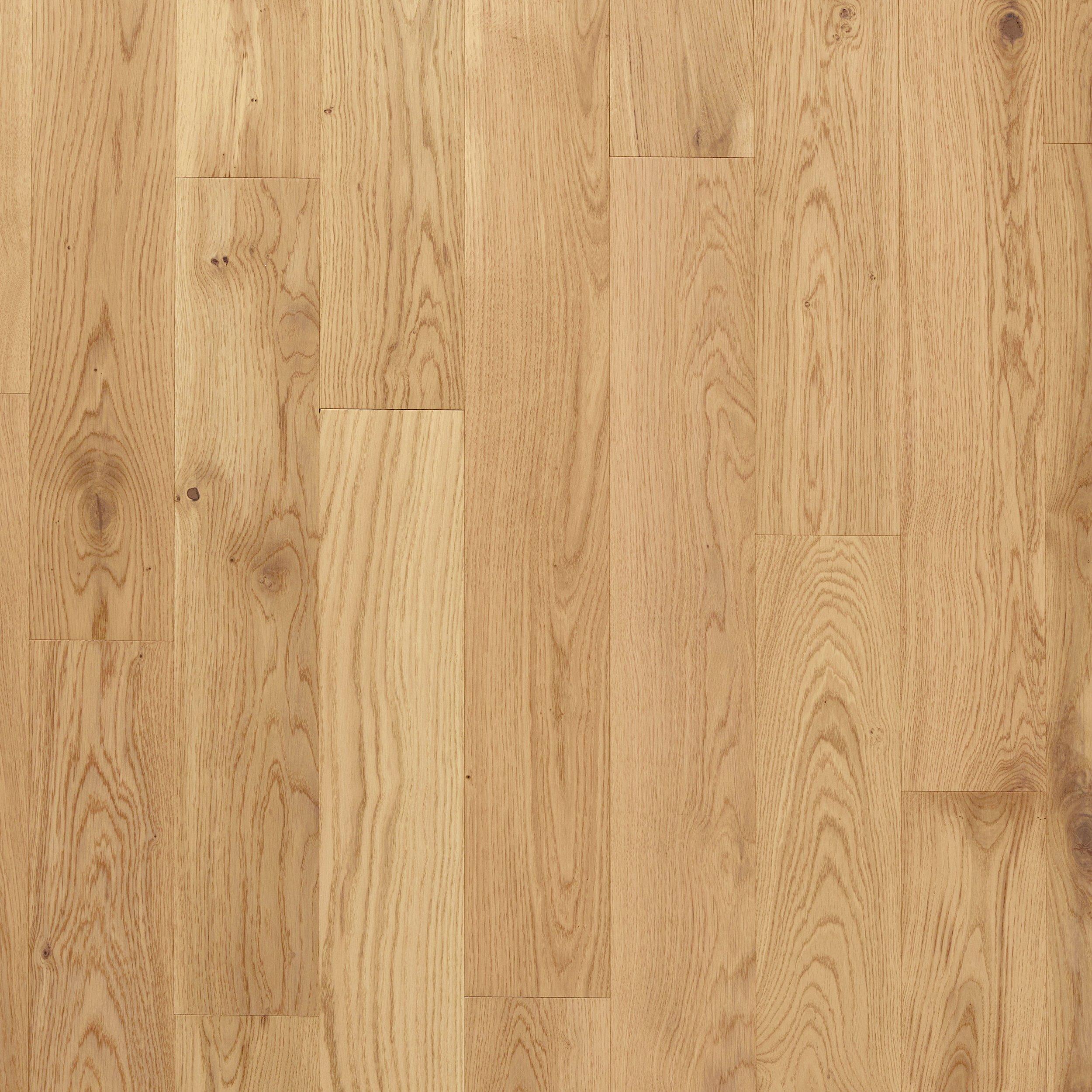 Toledo White Oak Wire-Brushed Solid Hardwood