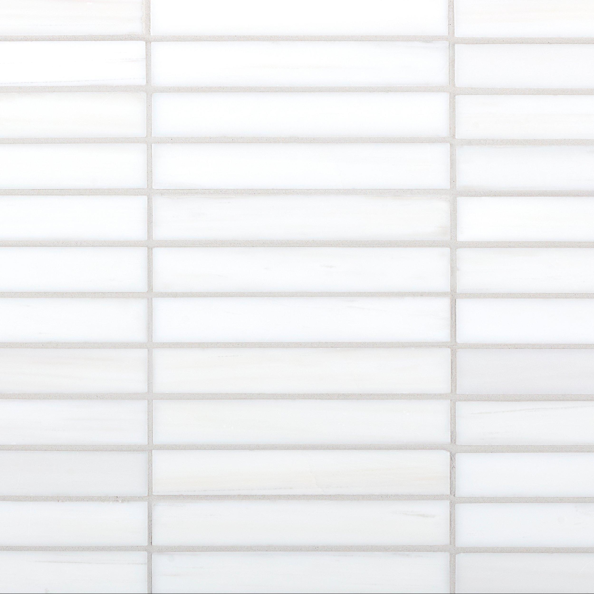 Dolomite Honed Stacked Marble Mosaic