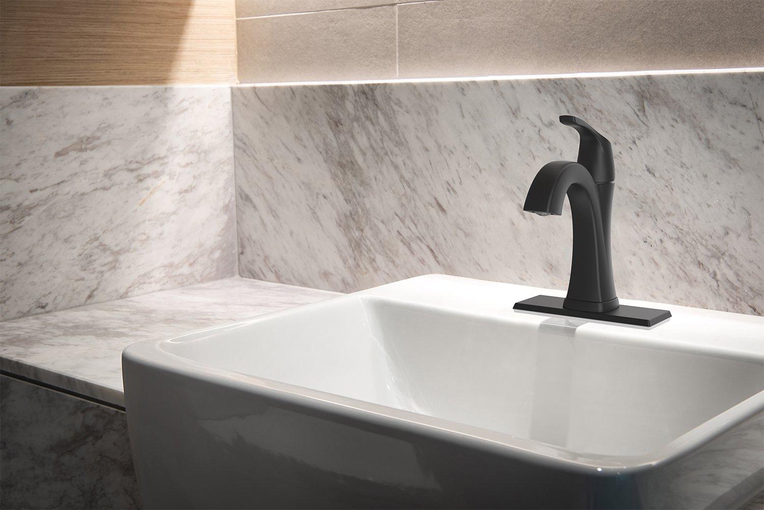 Jadyn Monoblock Matte Black Bath Faucet