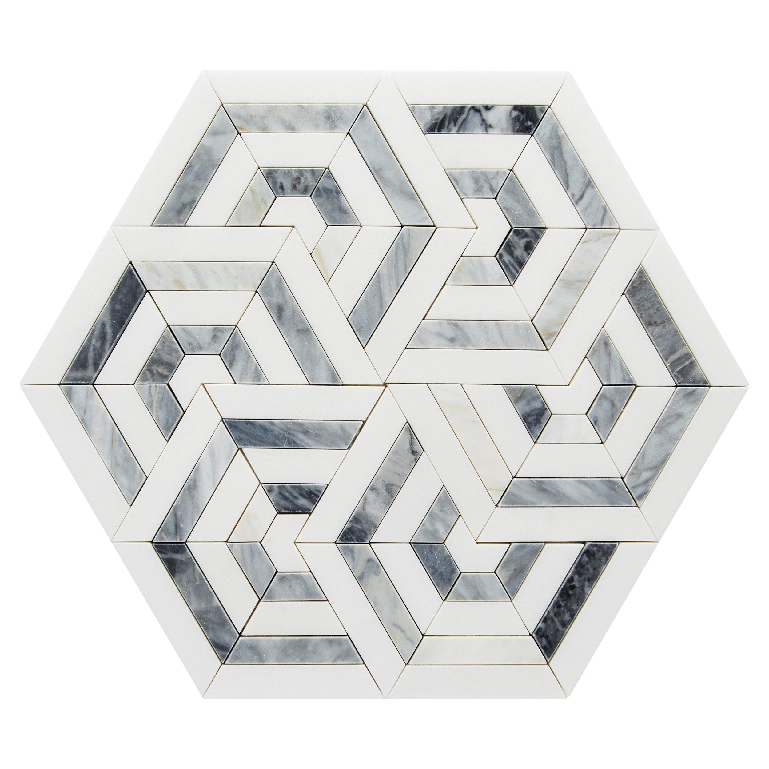 Pañuelo hexagonal Graphic Tile Mosaic S00 - Accesorios M79015