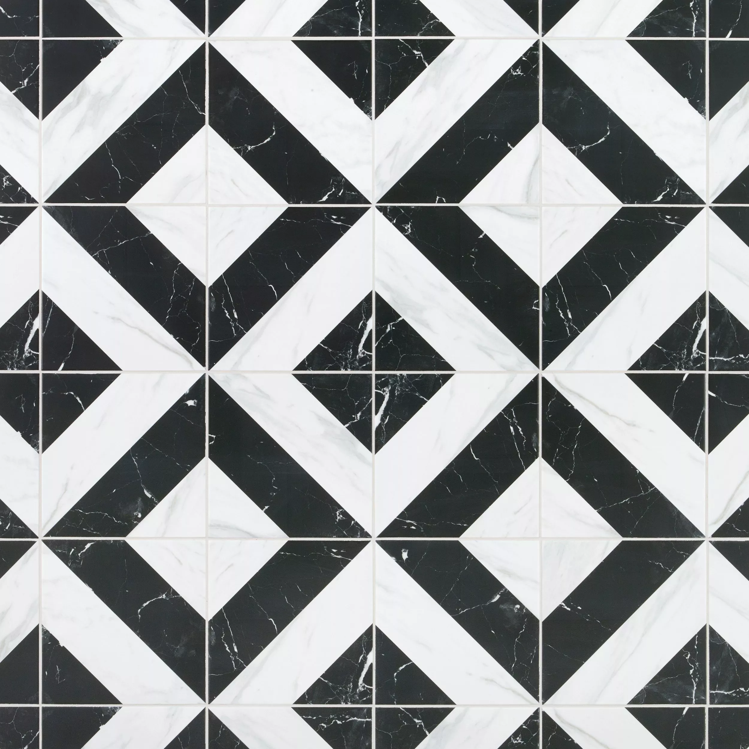 Cesari Black and White Deco Porcelain Tile
