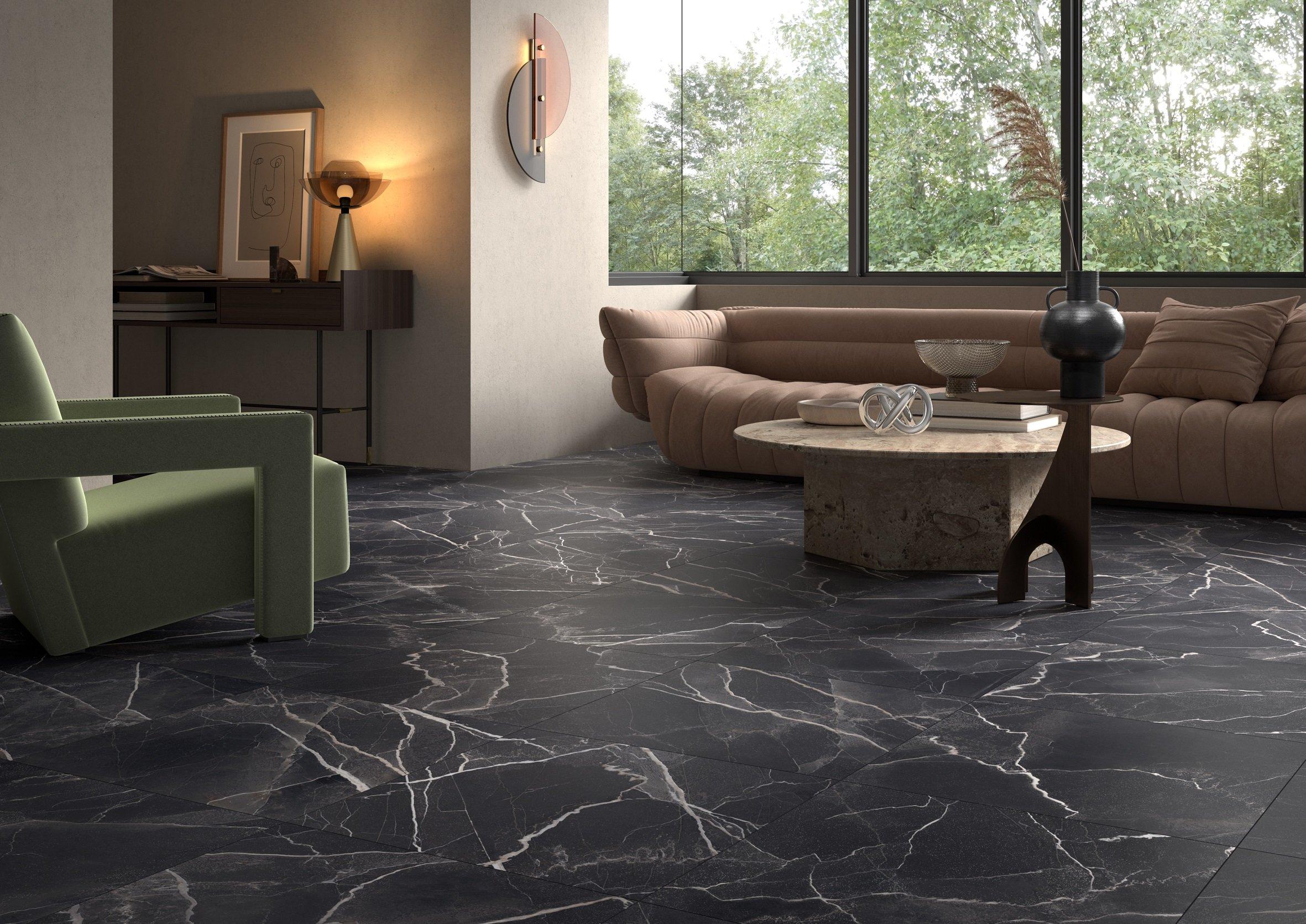 Rapollo Night Porcelain Tile - Black Tile | Floor and Decor