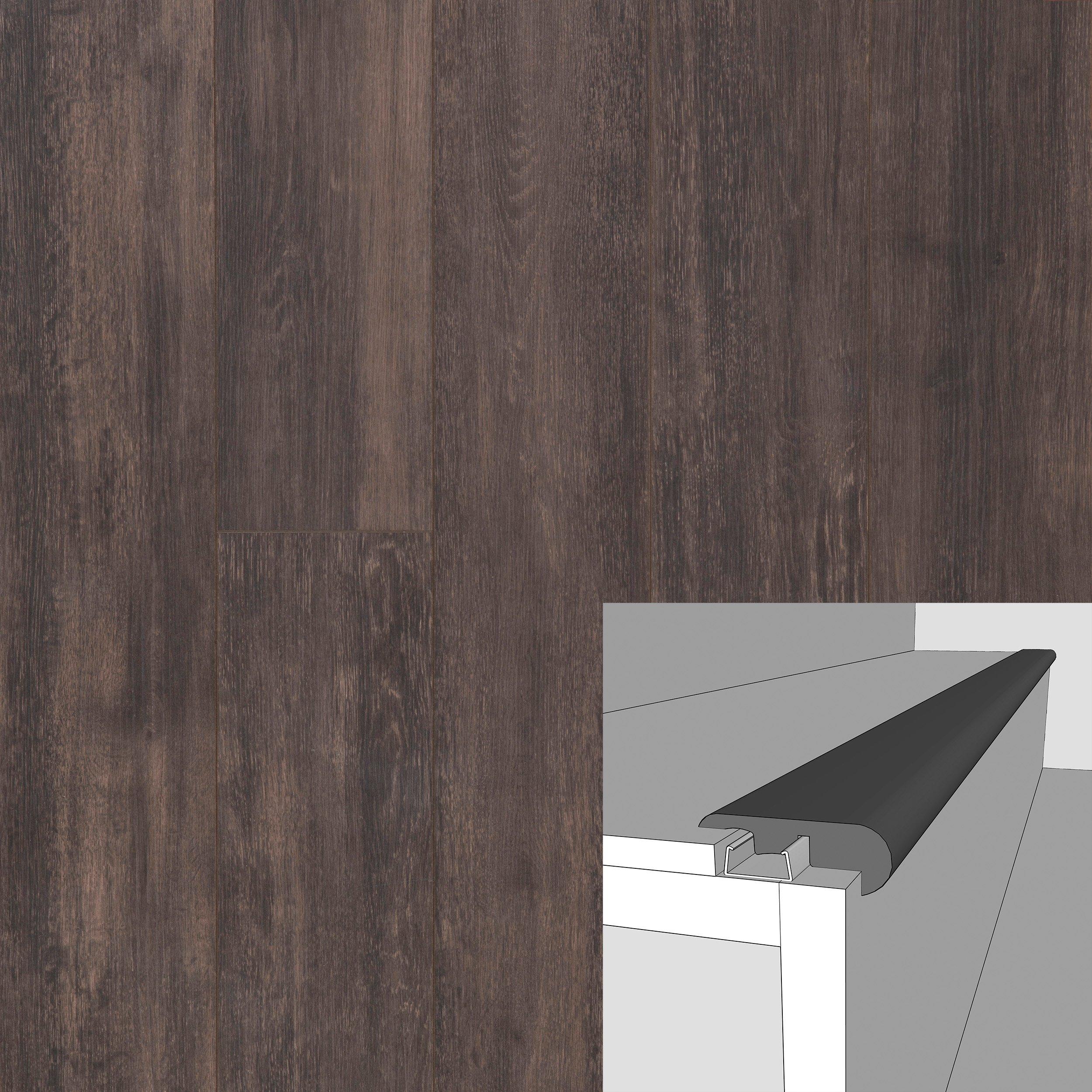 Ponce Oak 94in. Laminate Overlapping Stair Nose