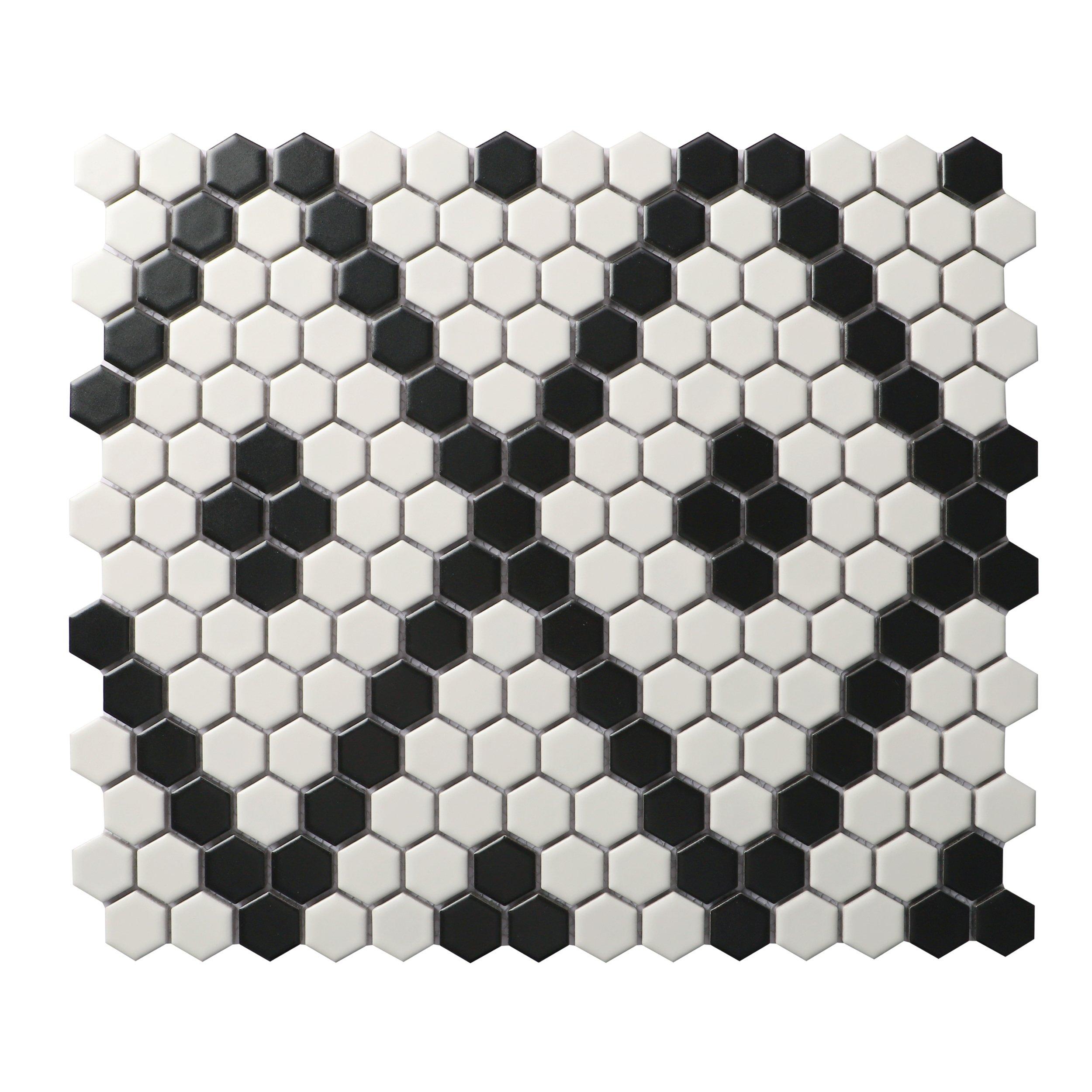 Argyle Hexagon Porcelain Mosaic Floor And Decor 2420