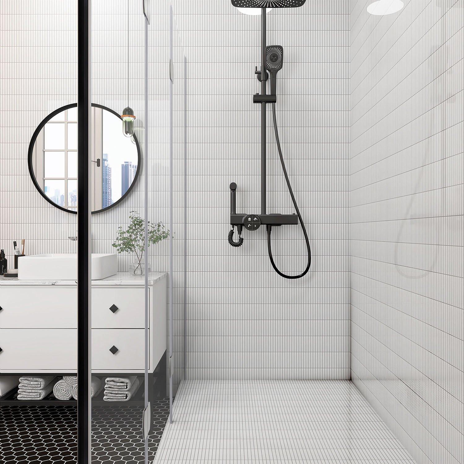 White Stack Porcelain Mosaic