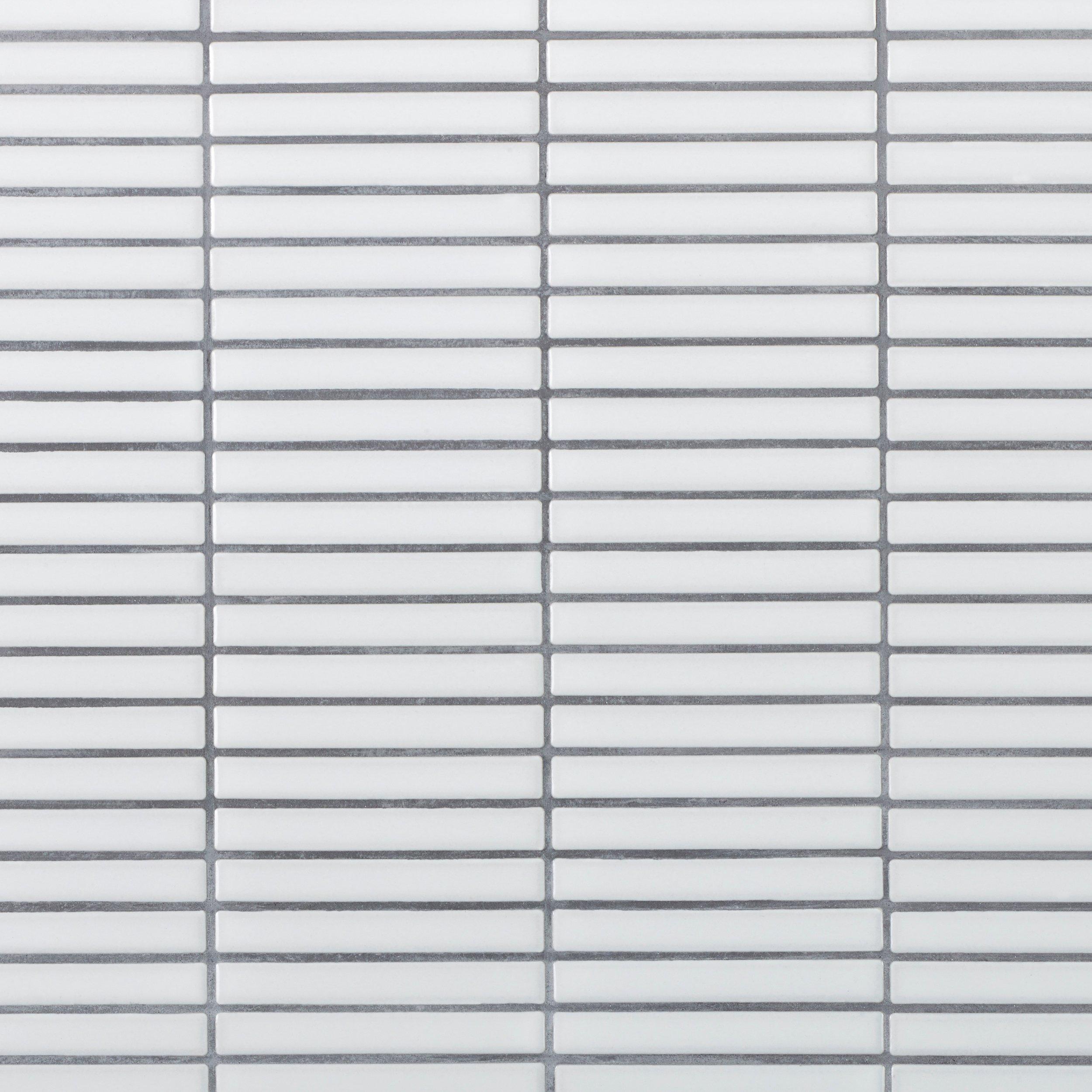 White Stack Porcelain Mosaic