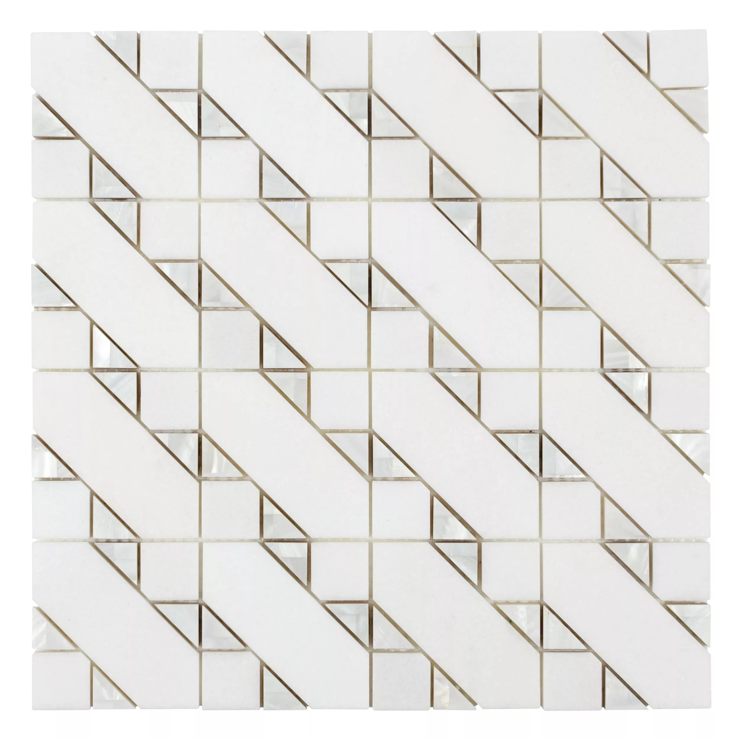 Zoey Thassos Marble Polished Mosaic