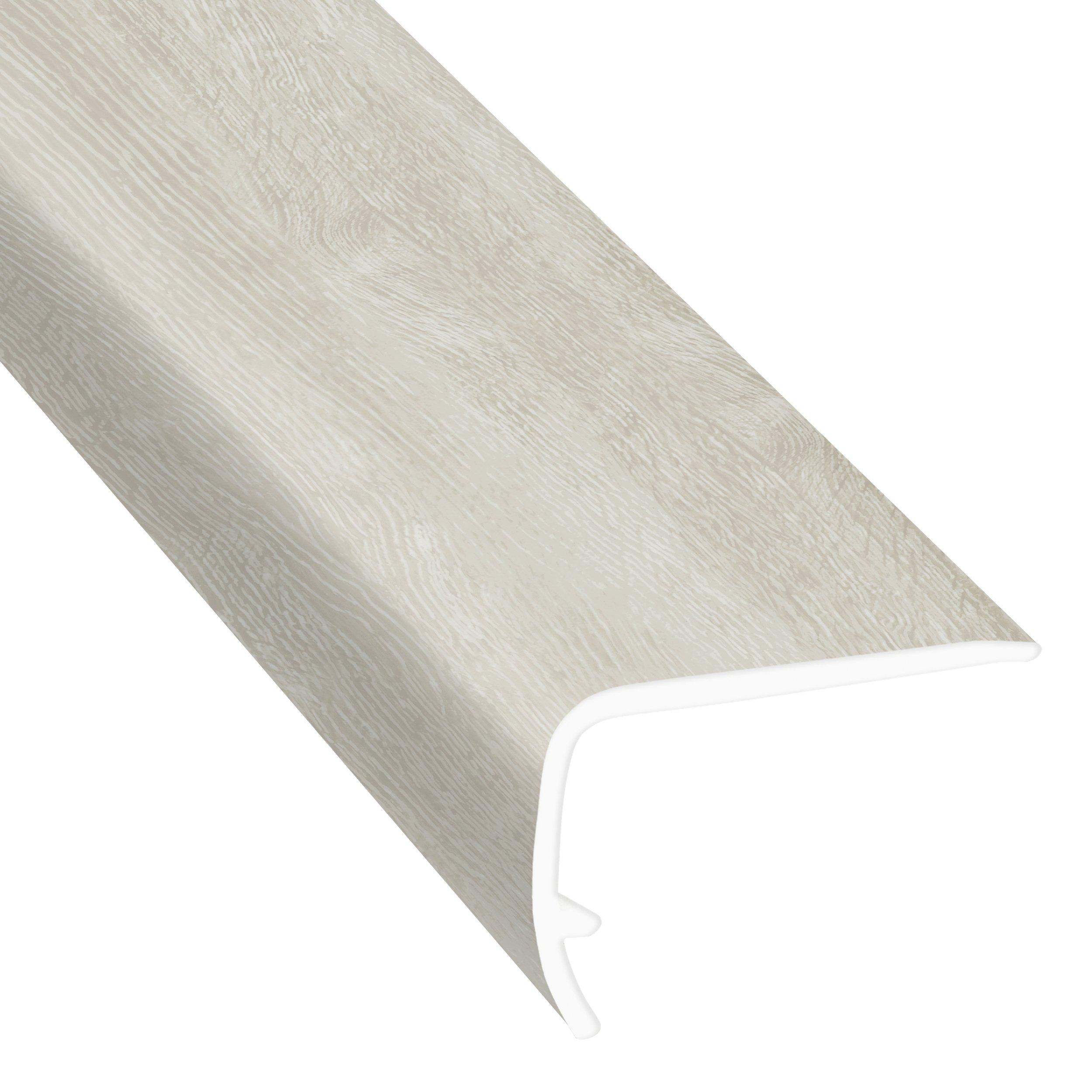 Chiffon Ceruse 94in. Vinyl Overlapping Stair Nose