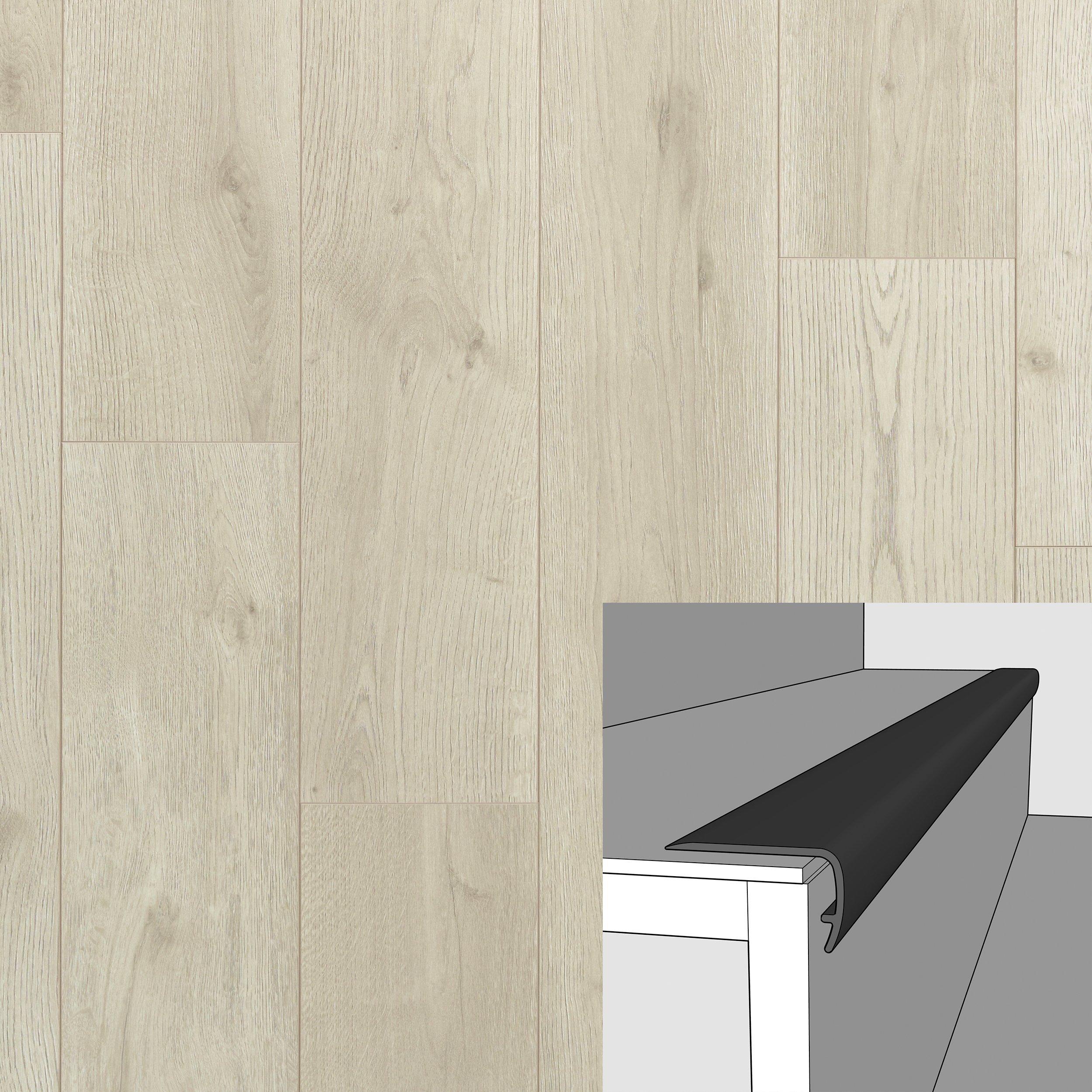 Faroe Pointe 94in. Vinyl Overlapping Stair Nose