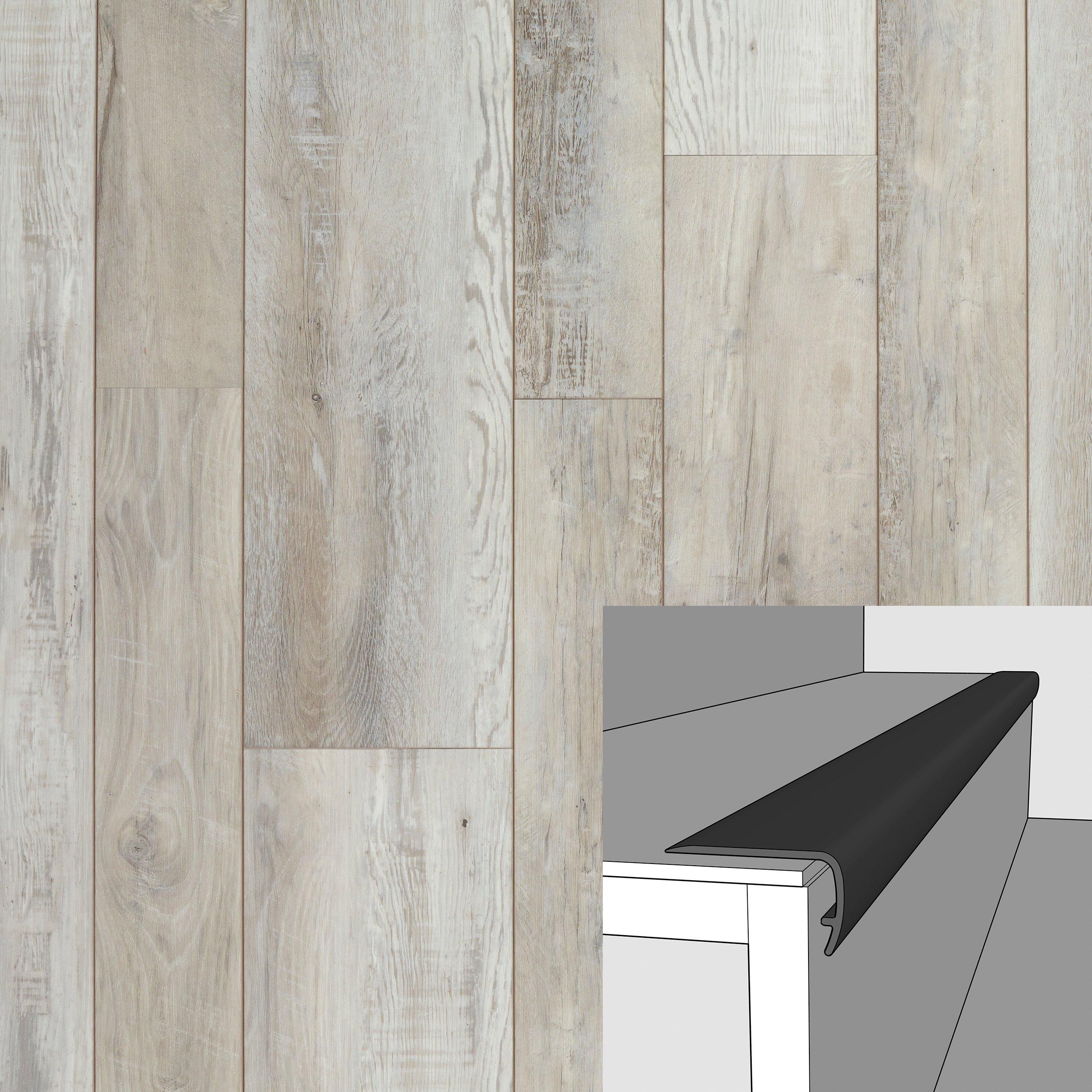 Durham Ashe 94in. Vinyl Overlapping Stair Nose