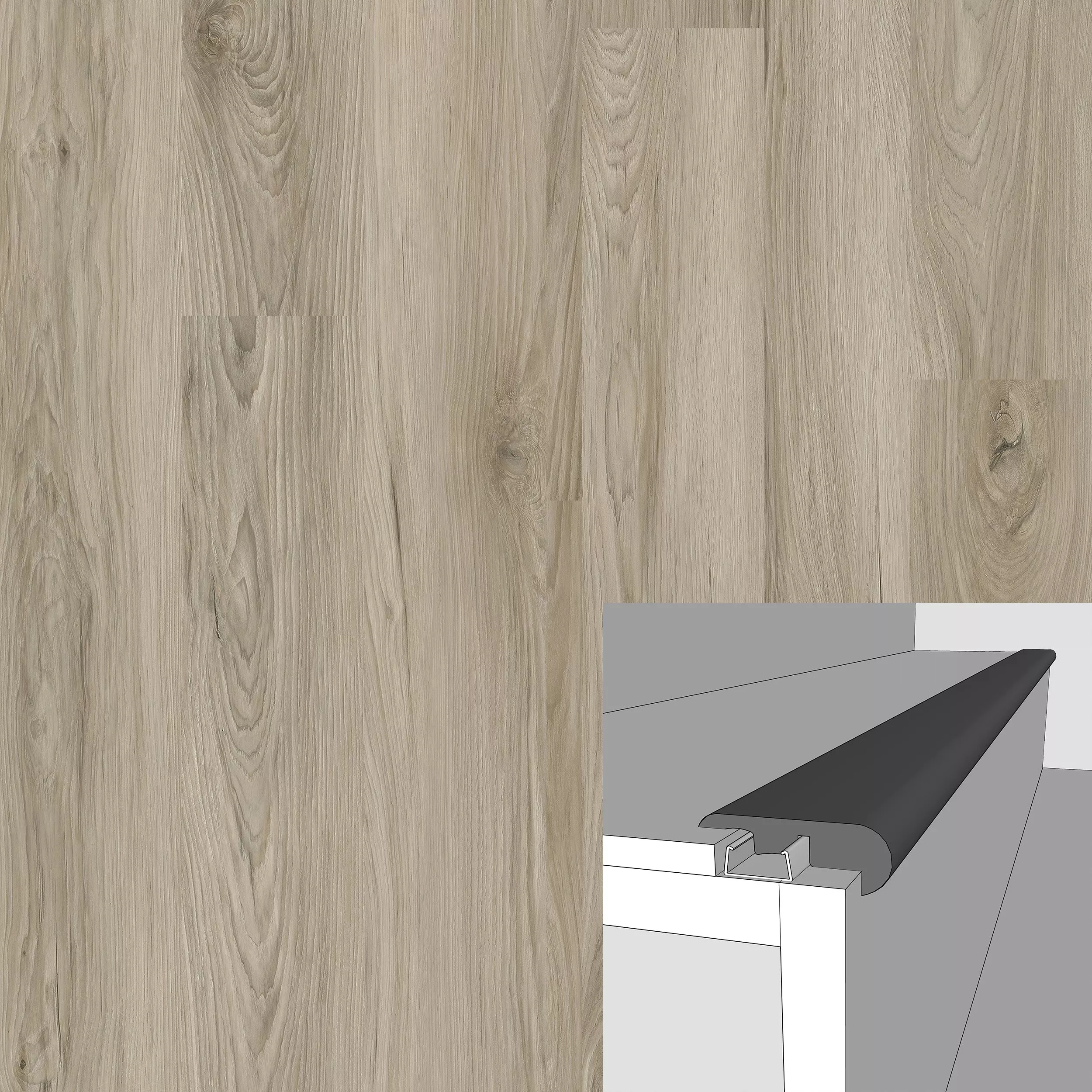Sage Creek 94in. Laminate Overlapping Stair Nose