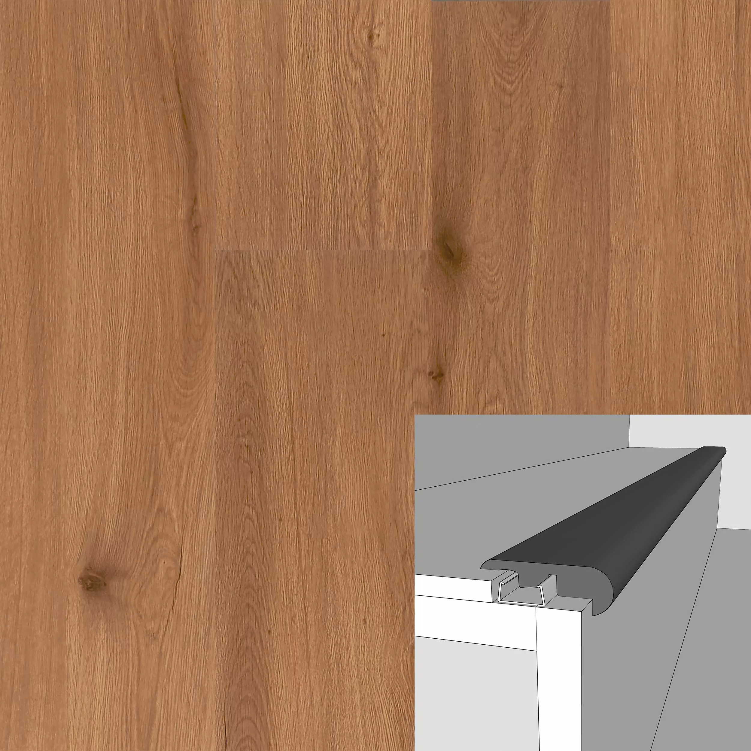 Essex Kingsbridge 94in. Laminate Overlapping Stair Nose