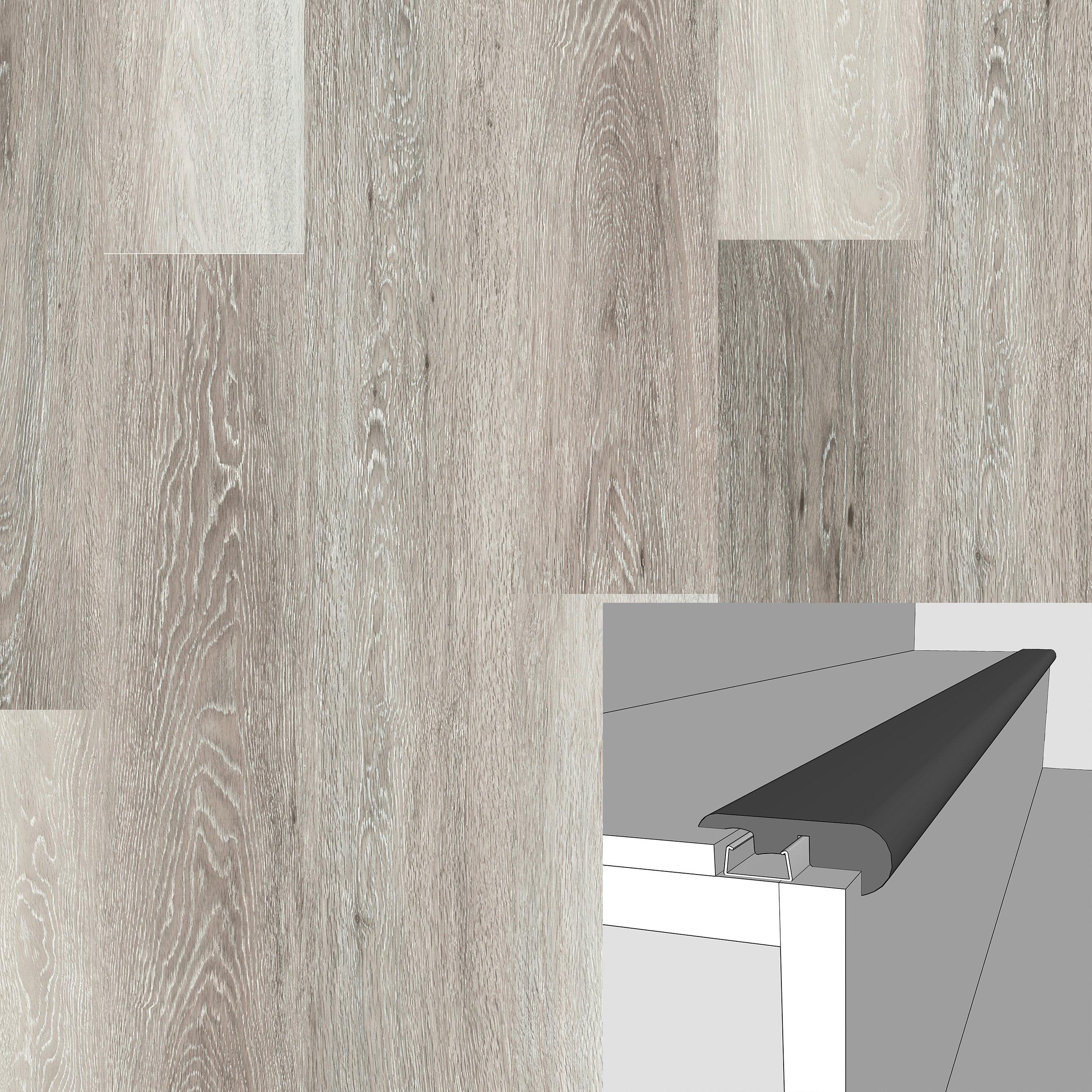 Treveca Chase 94in. Laminate Overlapping Stair Nose