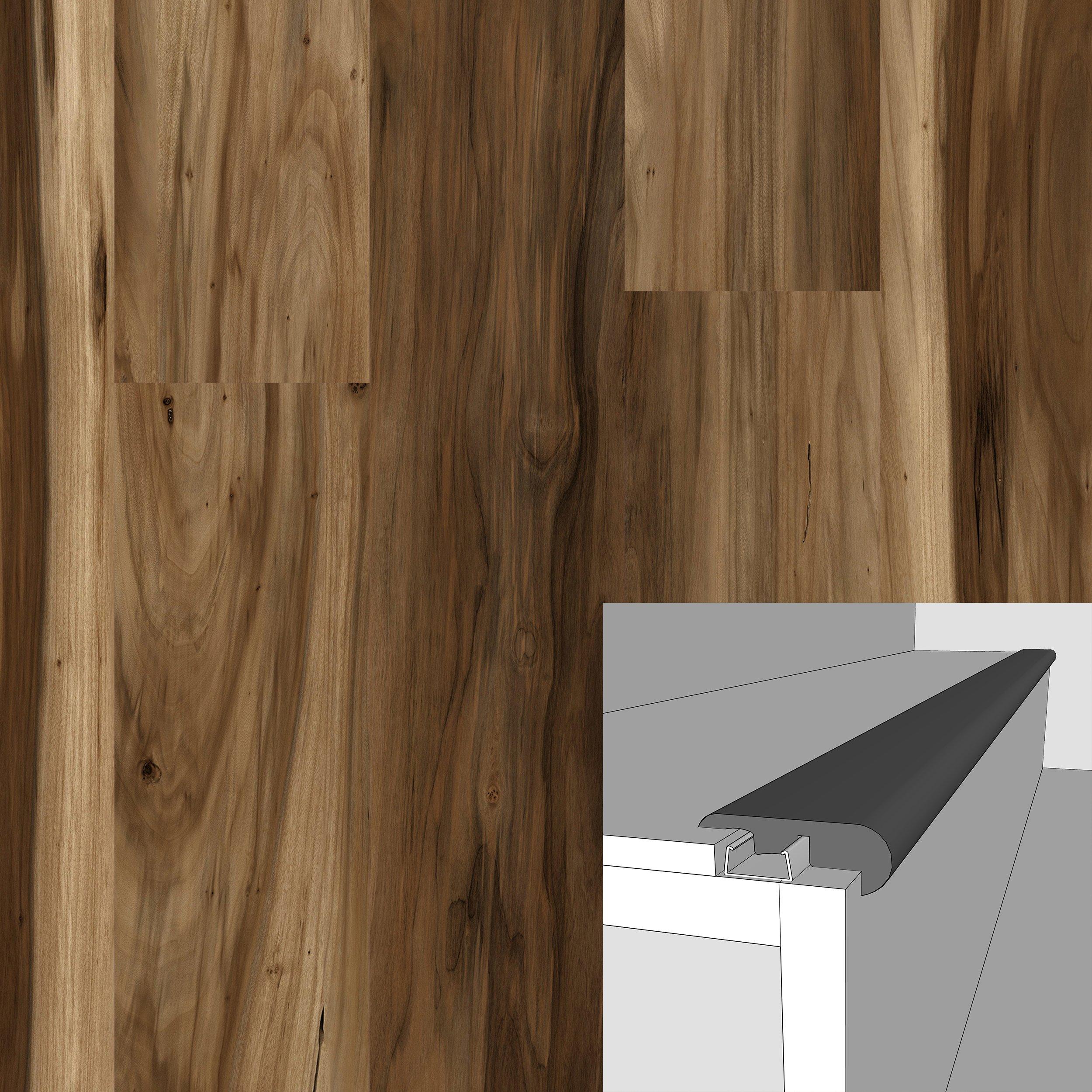 Ristretto 94in. Laminate Overlapping Stair Nose