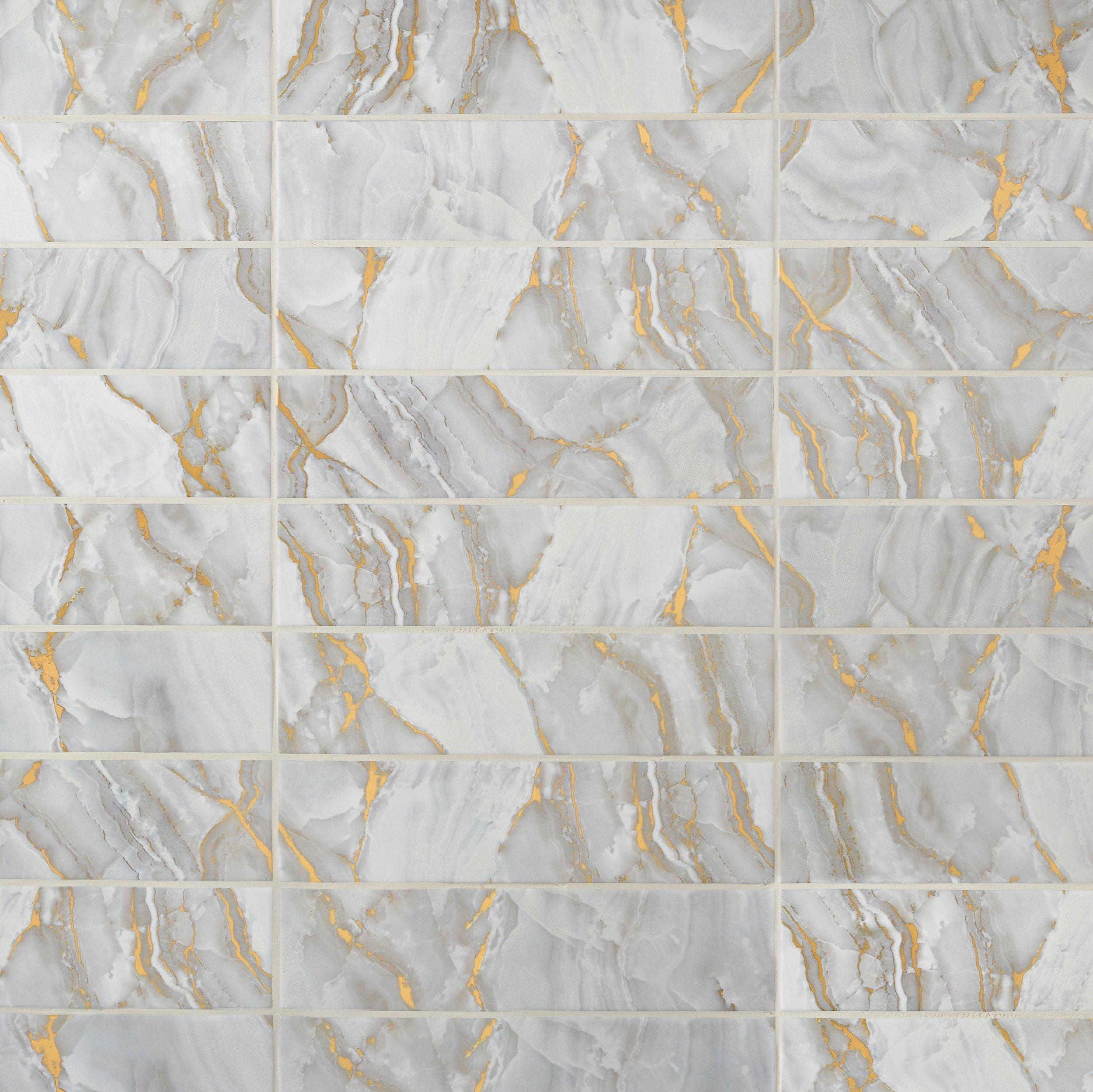 Empress Gold Polished Ceramic Tile