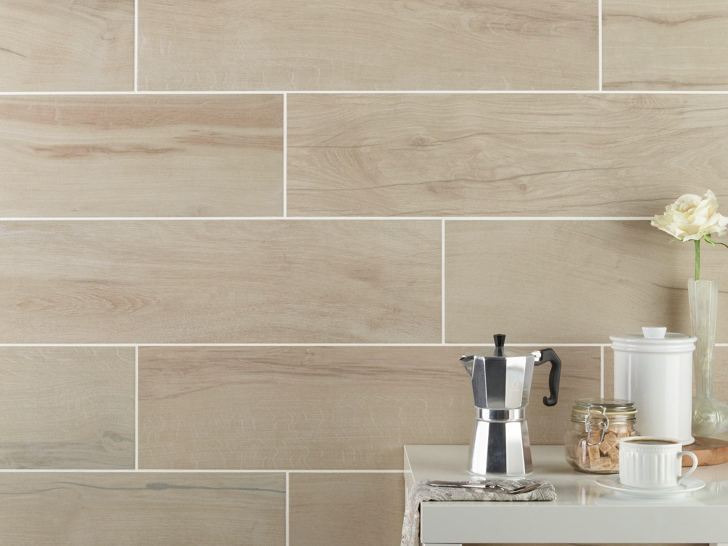 Alden Almond Wood Plank Porcelain Tile