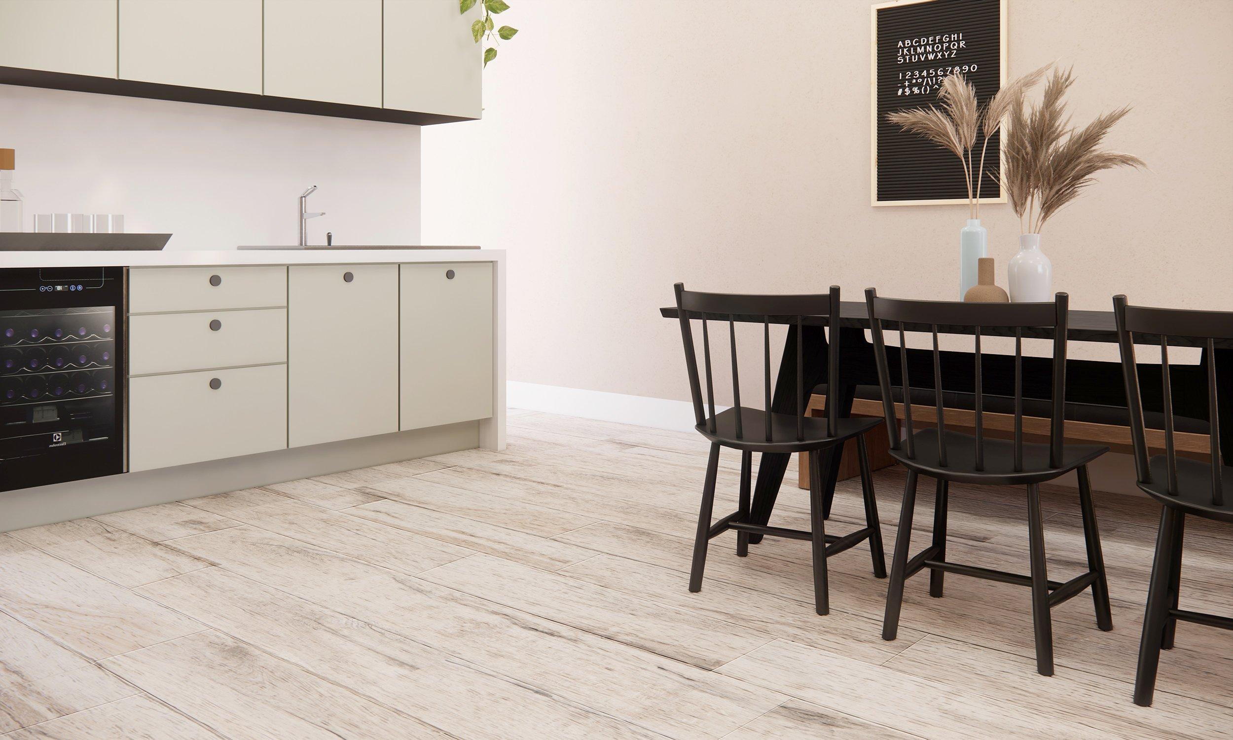 Alden Almond Wood Plank Porcelain Tile