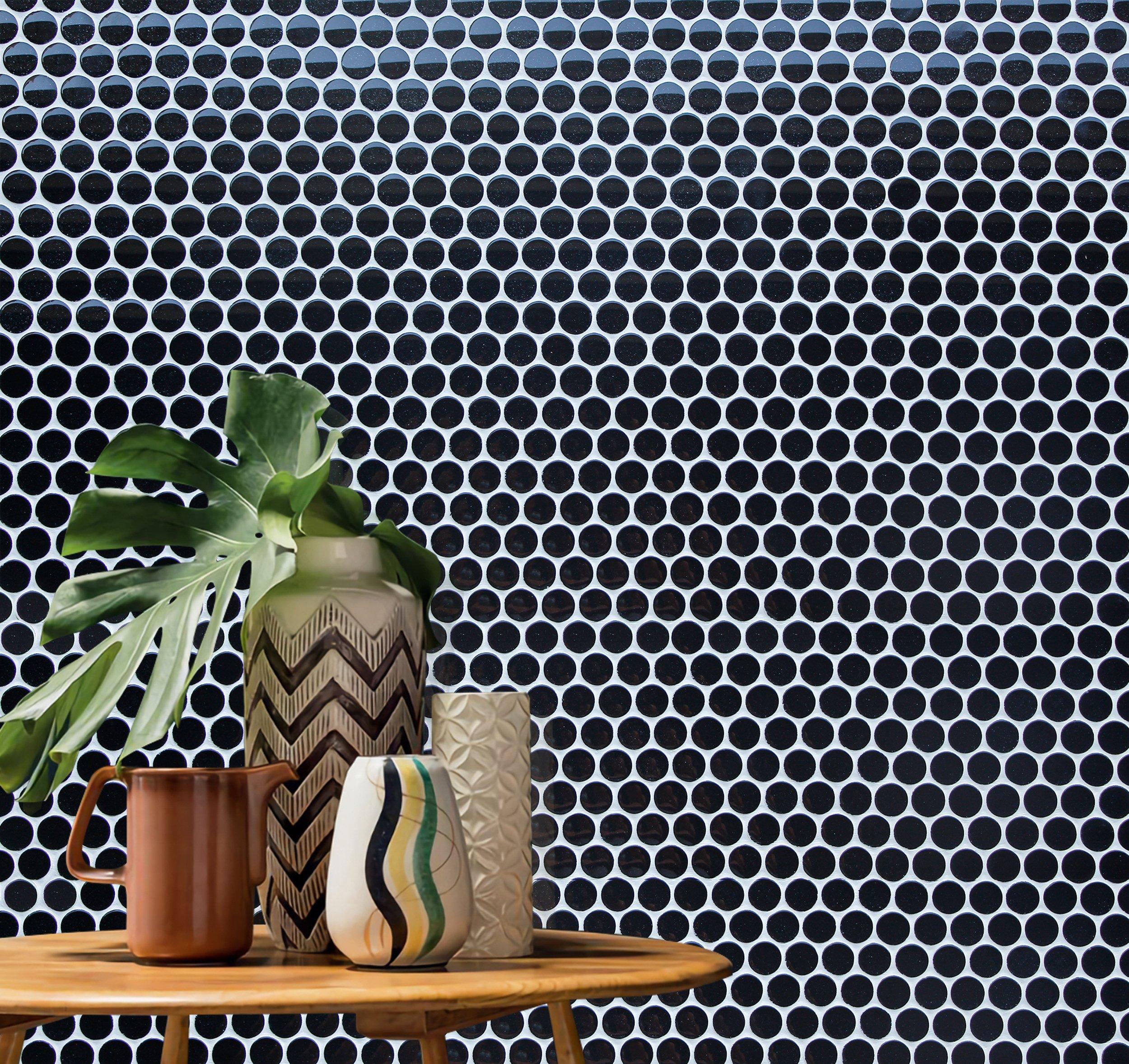 Galaxy Glass Penny Mosaic