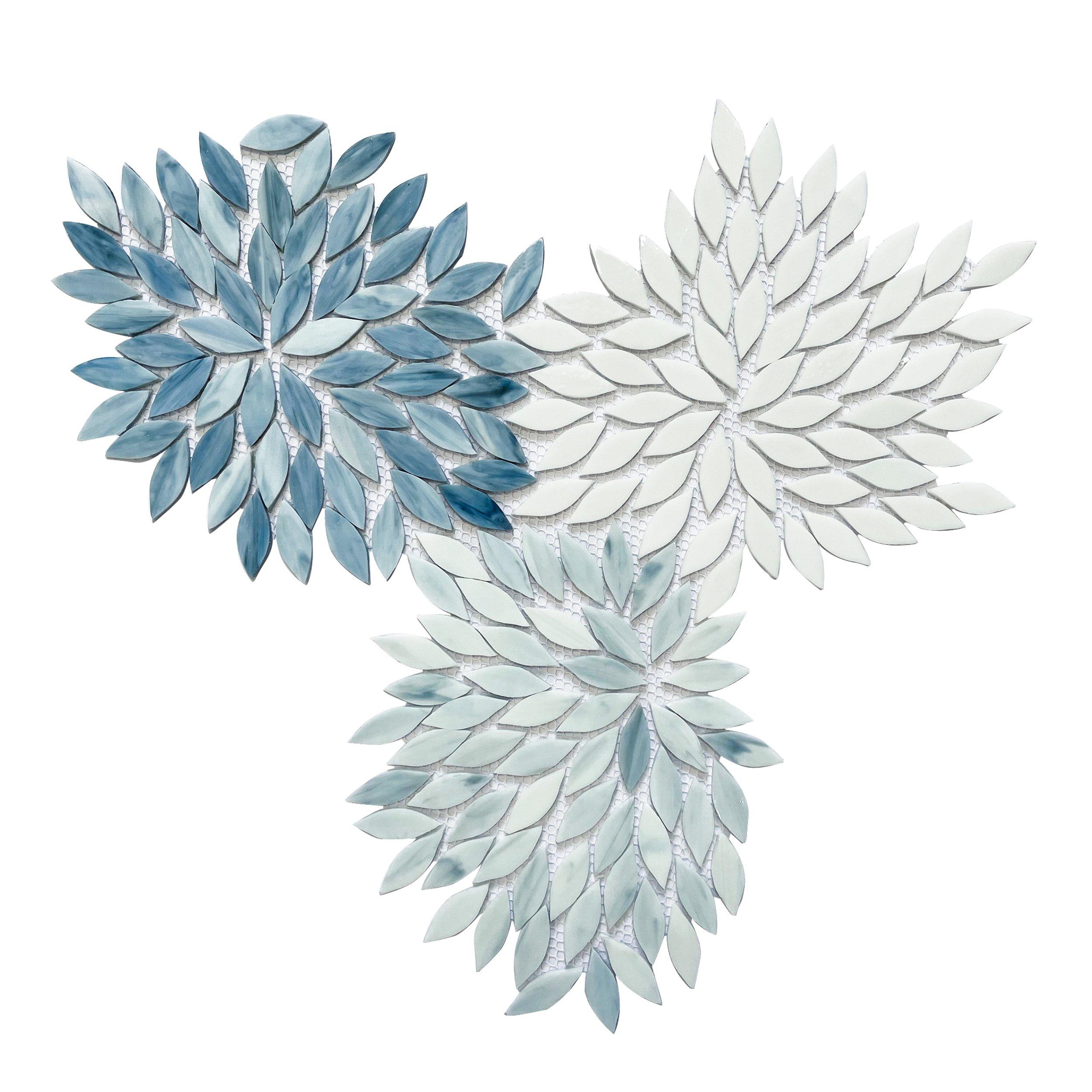 Blue Lotus Glass Mosaic