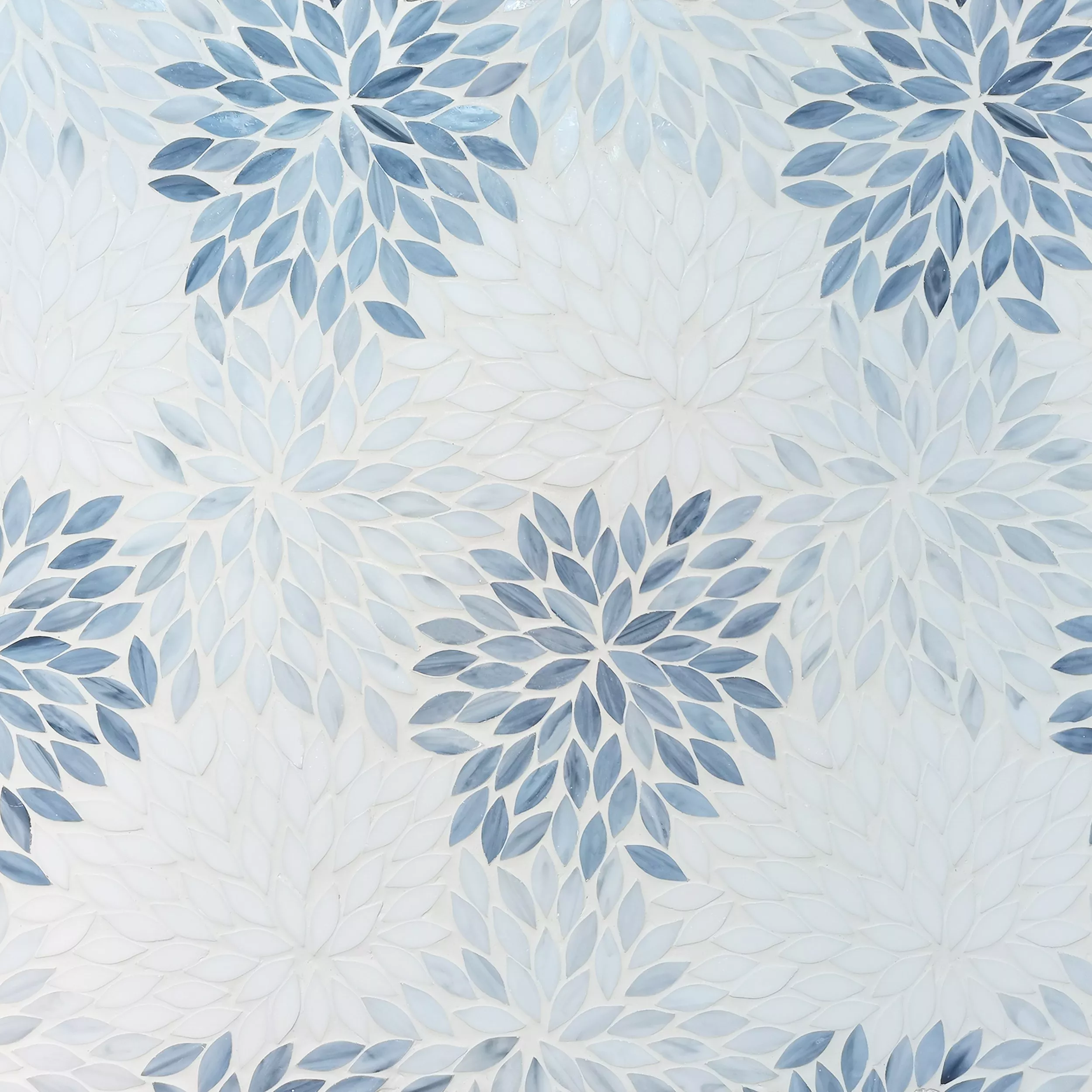 Blue Lotus Glass Mosaic