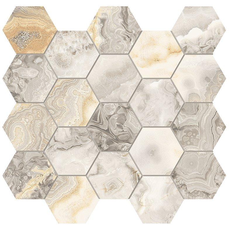 Gianni Griggio Hexagon Porcelain Mosaic
