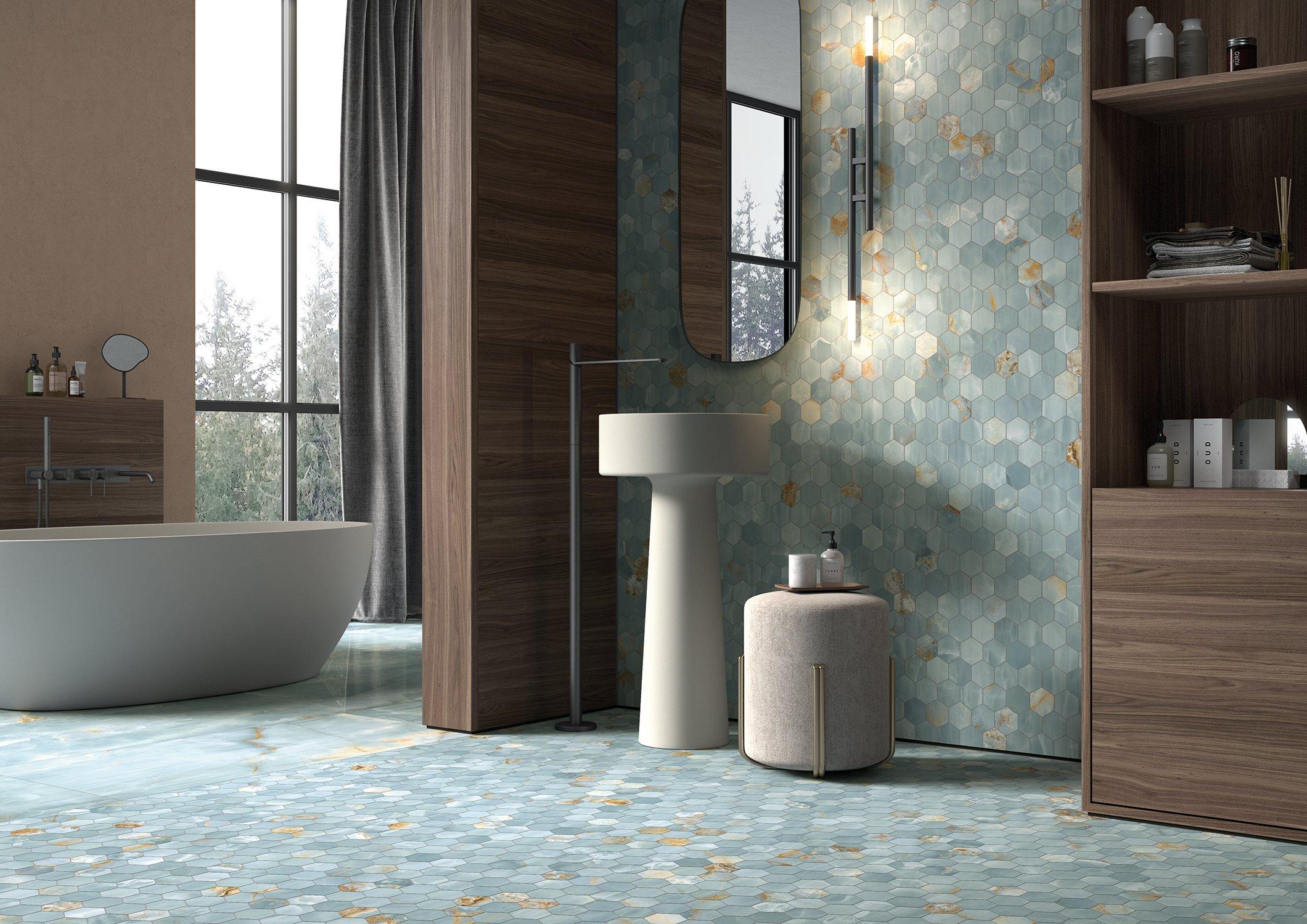 Vita Bella Hexagon Matte Porcelain Mosaic