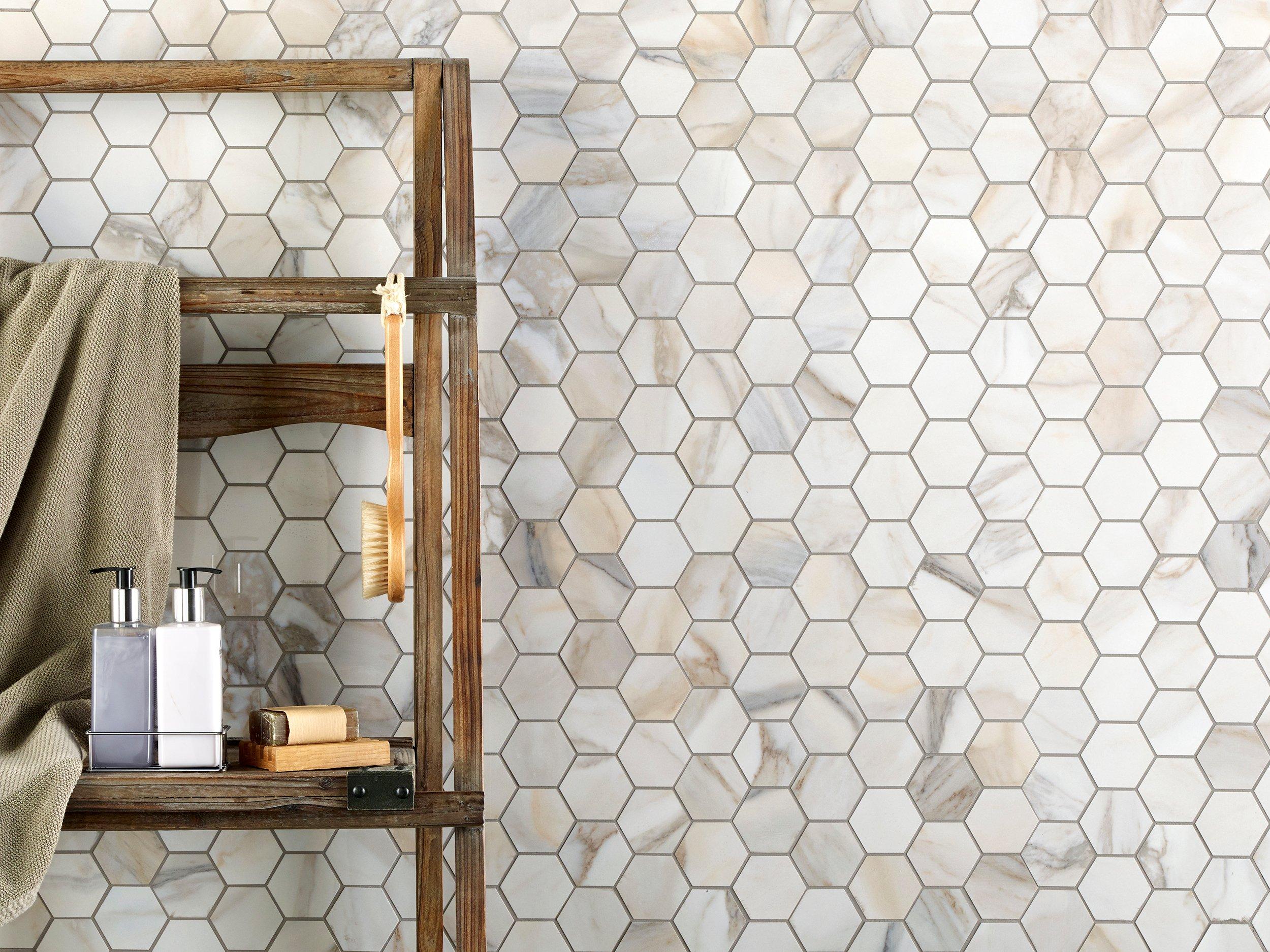 Alaria Hexagon Polished Porcelain Mosaic