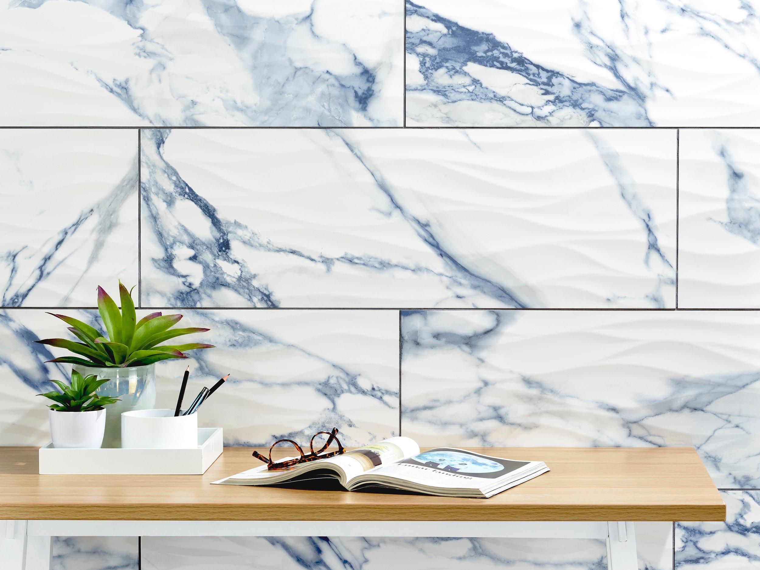 Martinique Azul Wave Ceramic Tile