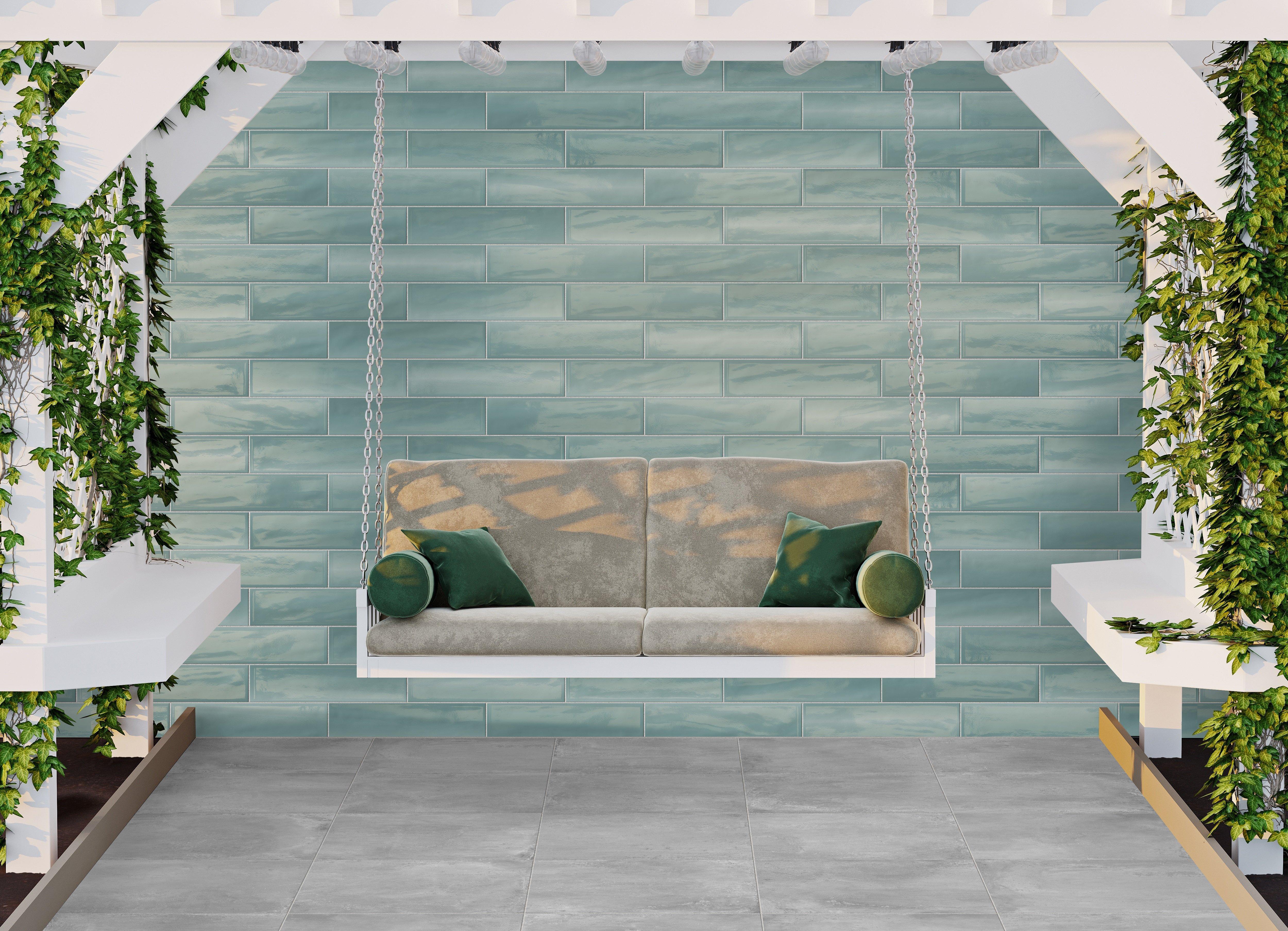 Airen Azure Polished Porcelain Tile