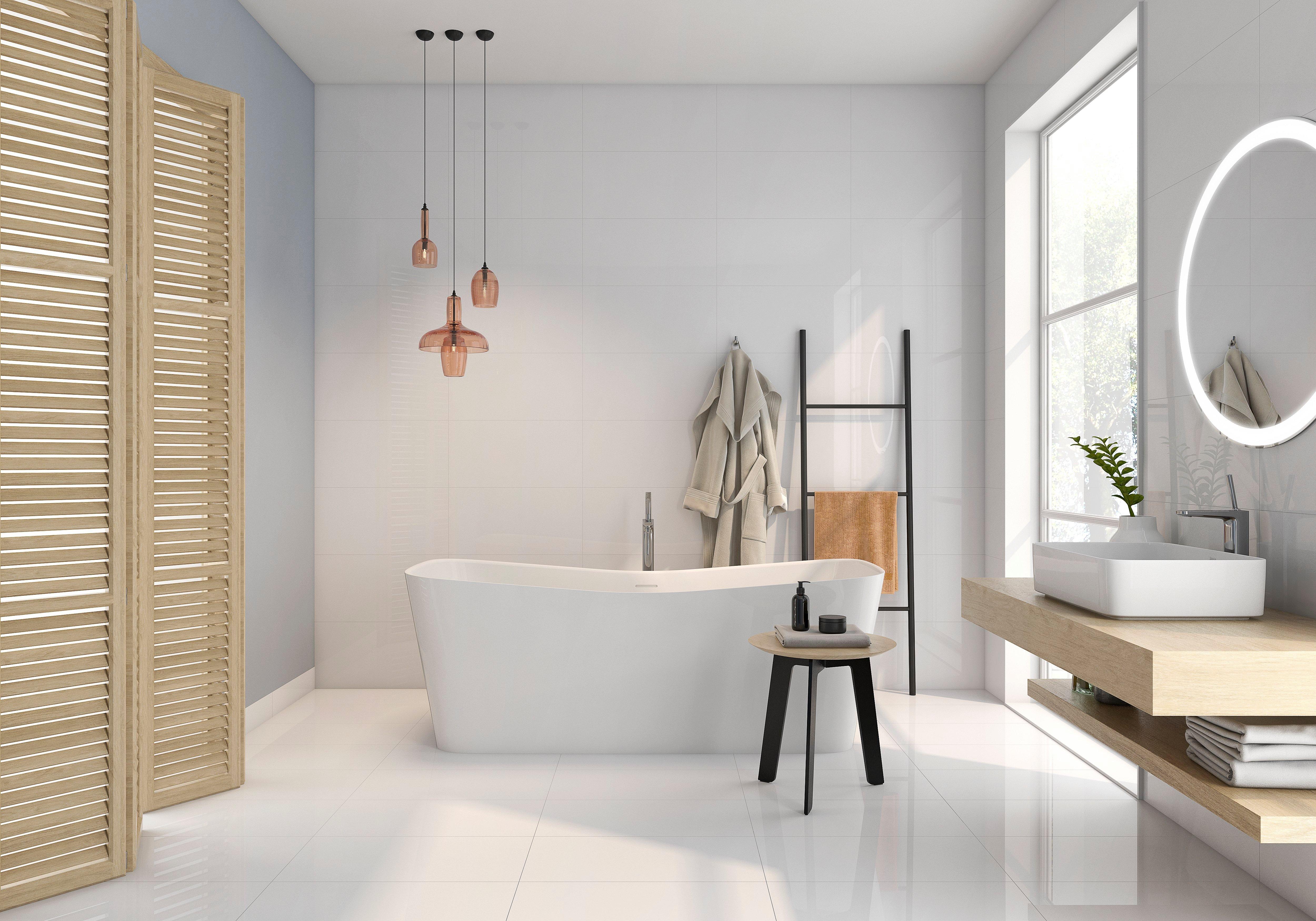 Iceland White Polished Porcelain Tile