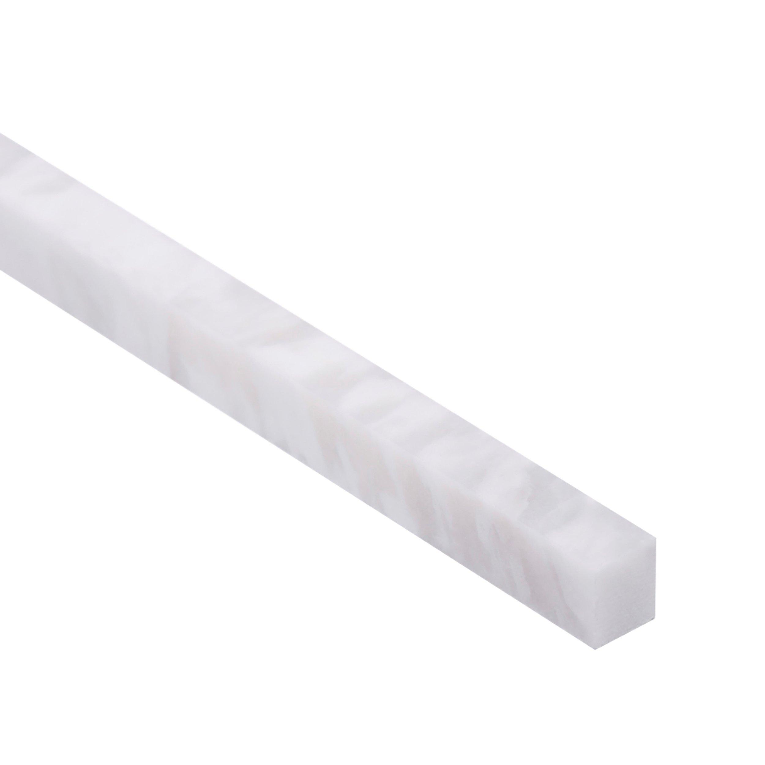 Solco White Polished Marble Liner