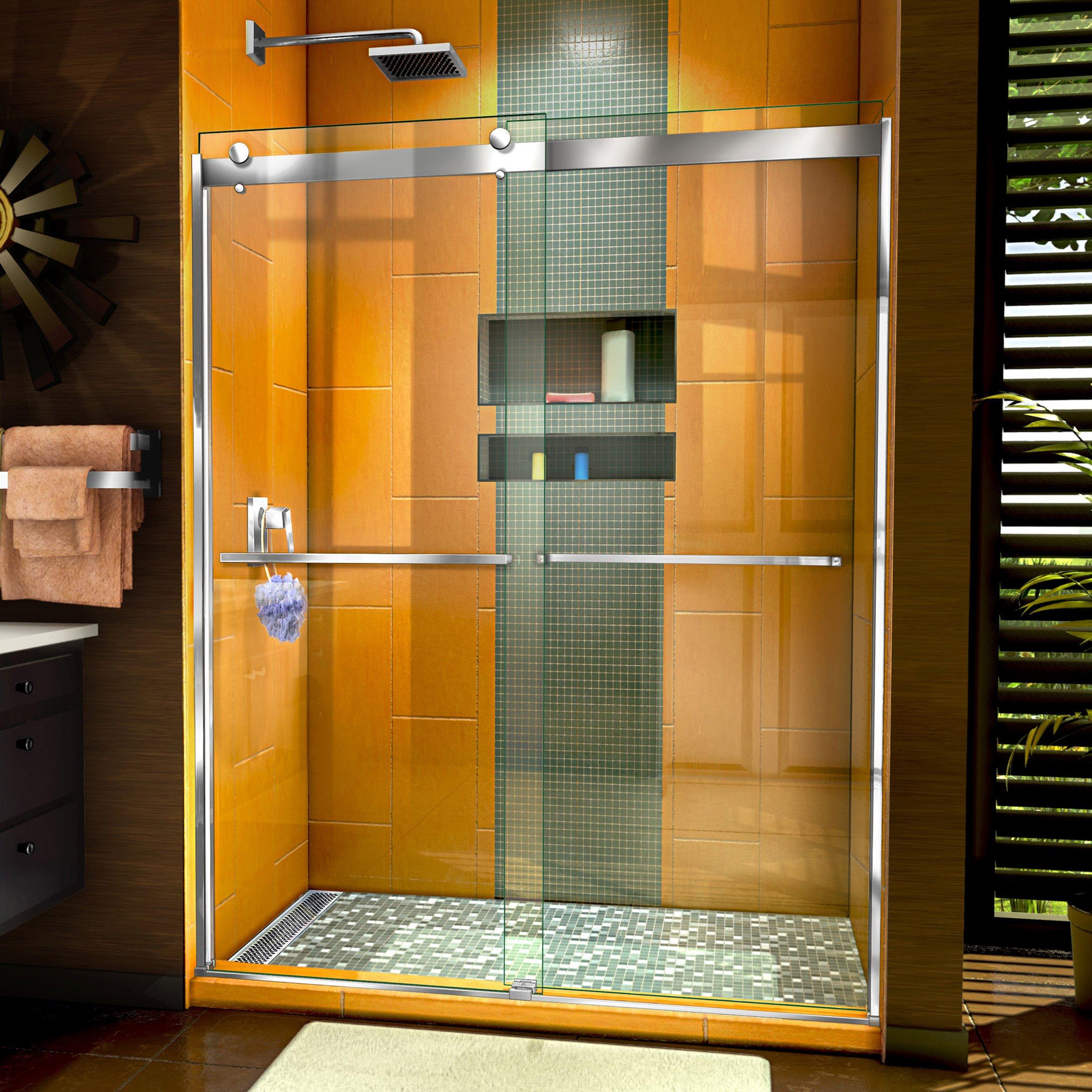 Sapphire Chrome Bypass Shower Door