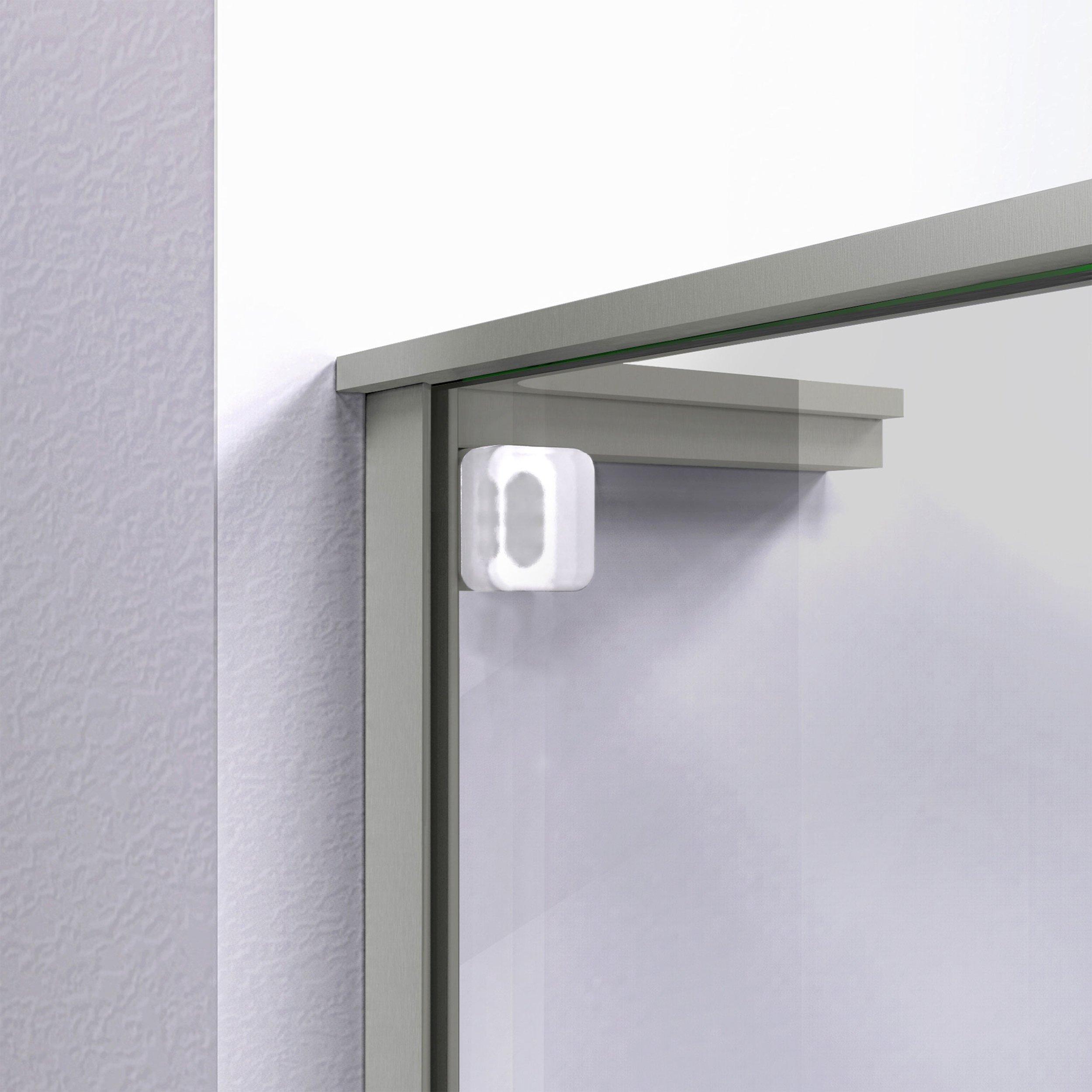 Mirage-Z Brushed Nickel Frameless Sliding Shower Door