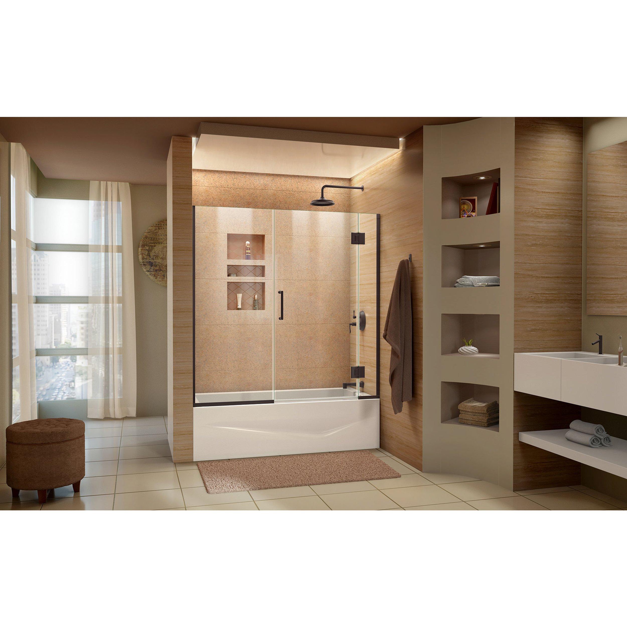 Unidoor-X Orb Hinged Shower Door | Floor And Decor