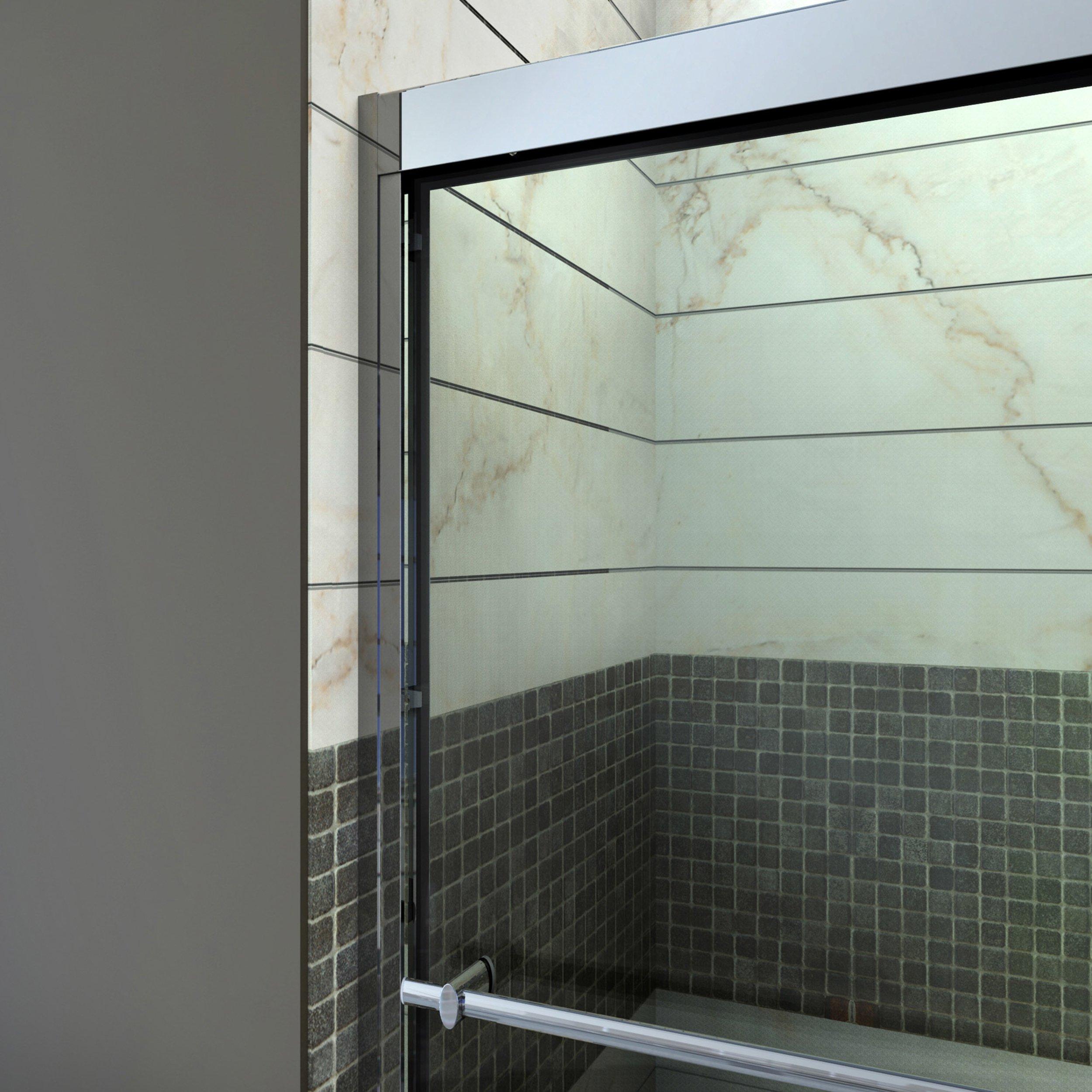 Duet Chrome Bypass Shower Door