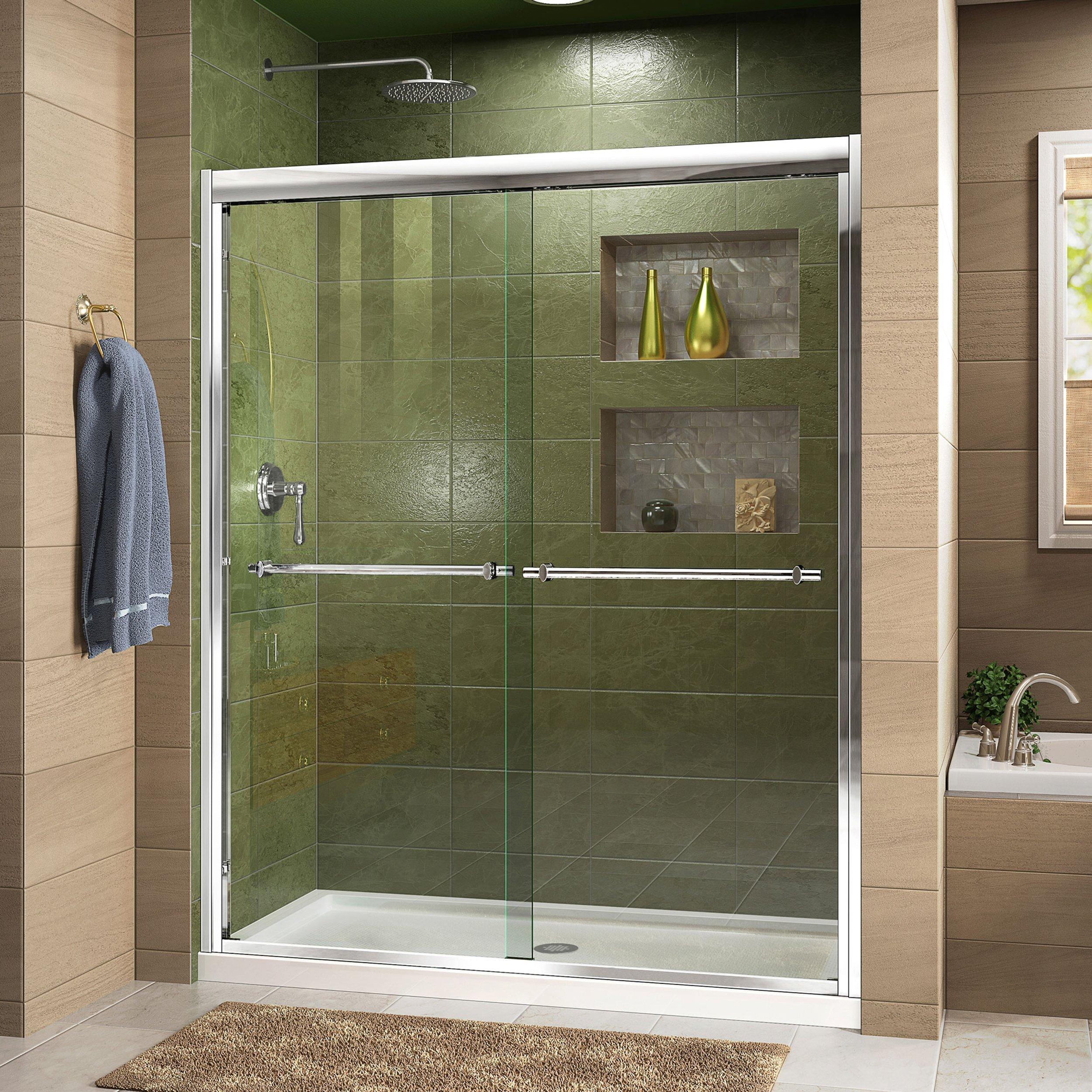 Duet Chrome Bypass Shower Door