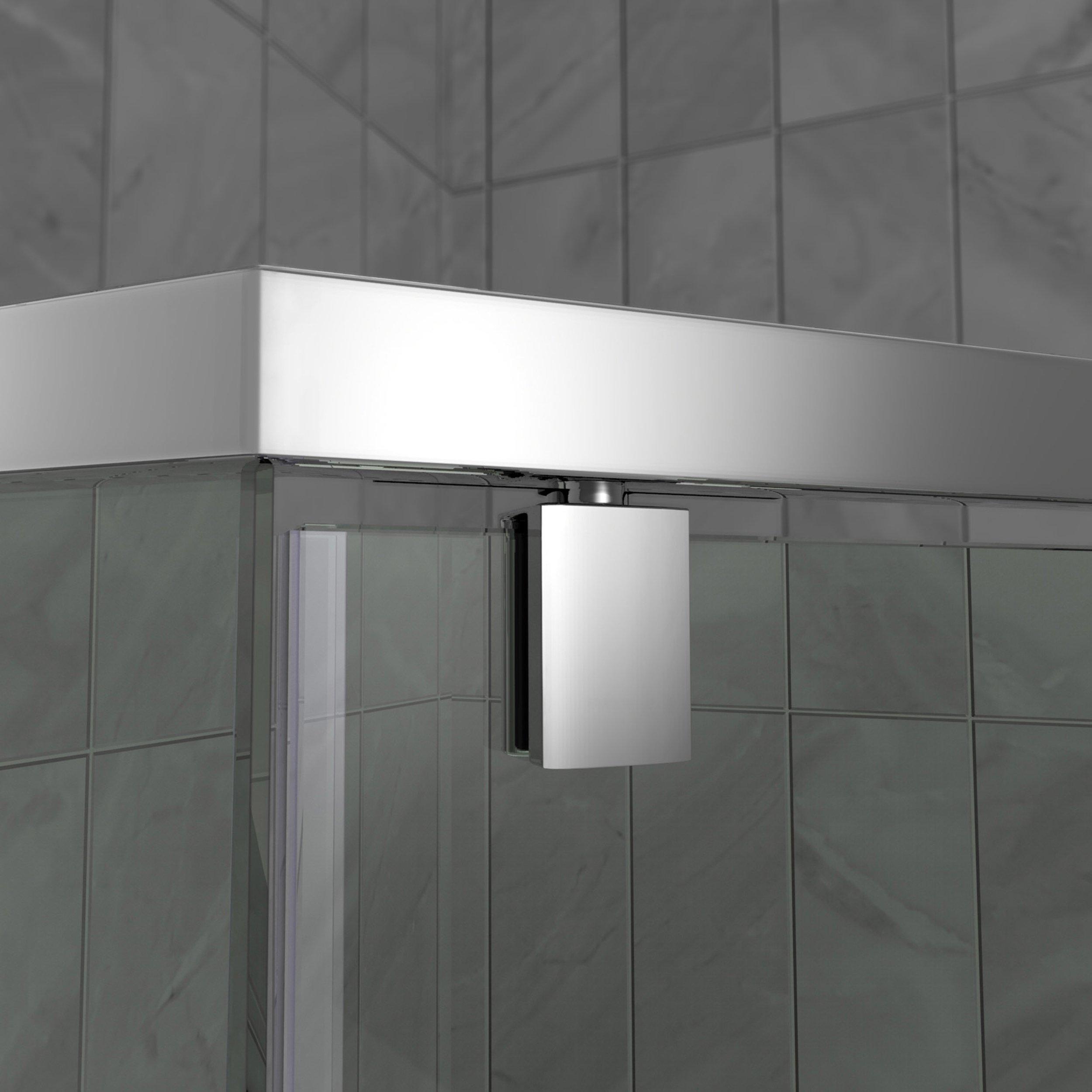 Prism Brushed Nickel Enclosure Shower Door