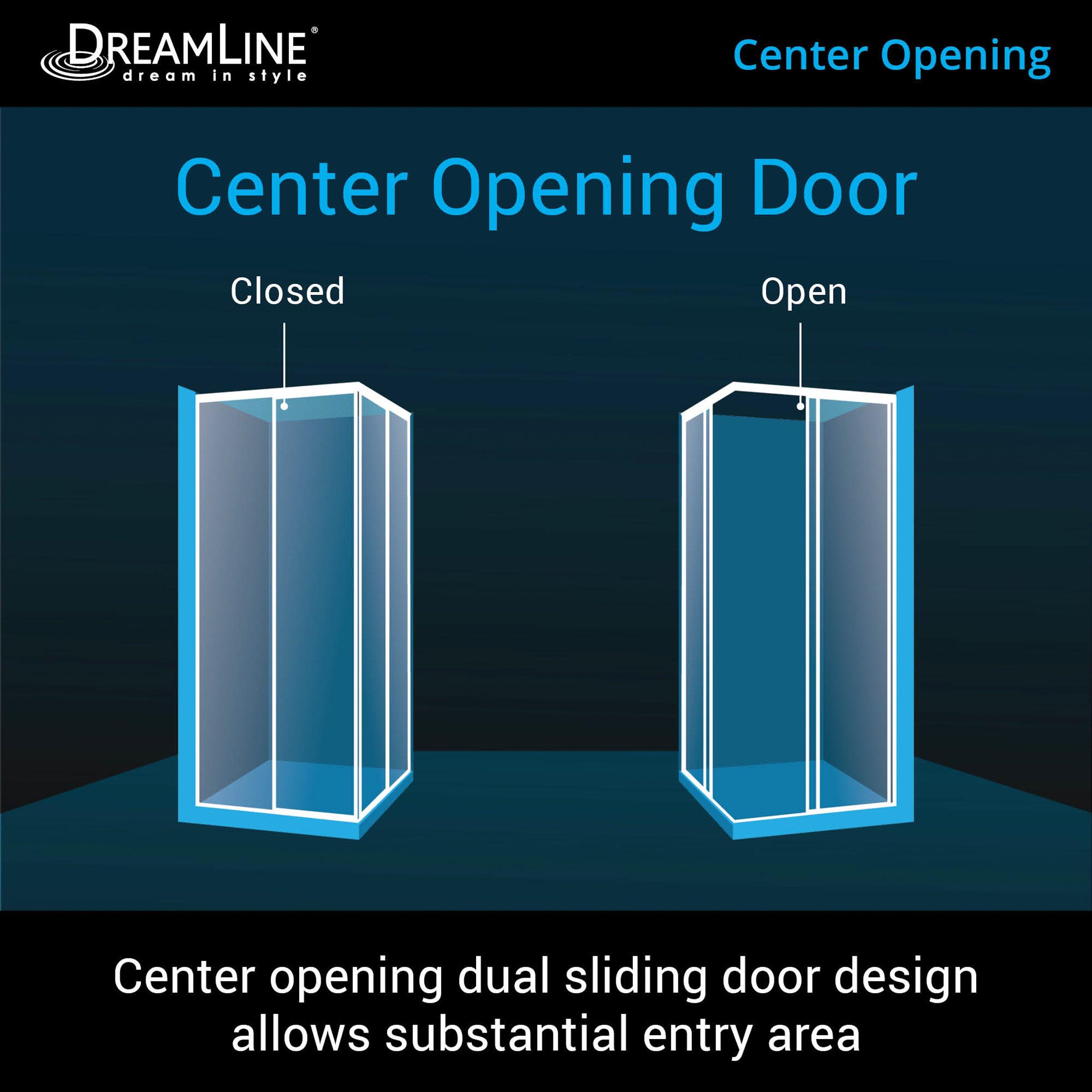 Cornerview Chrome Enclosure Shower Door