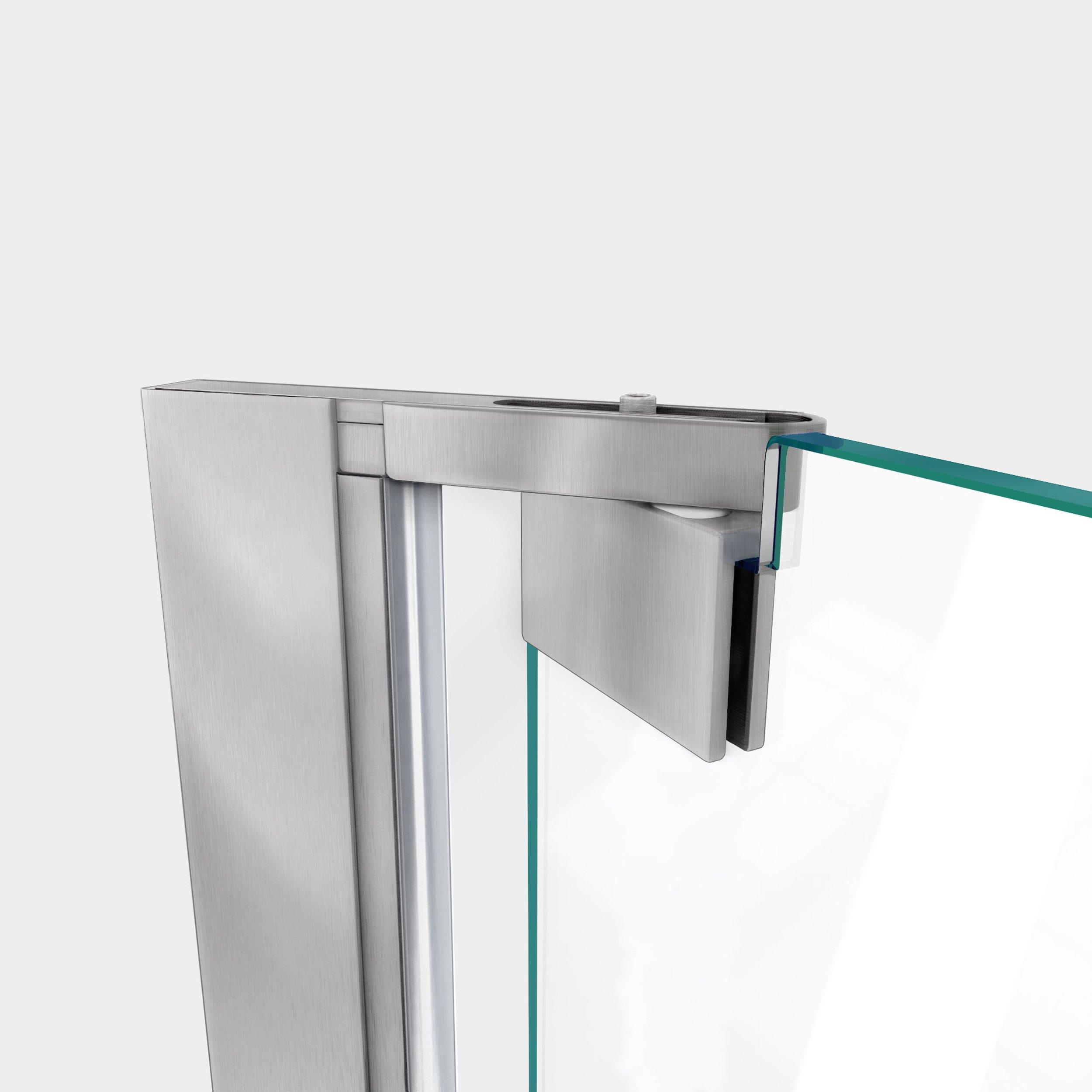 Elegance-LS Brushed Nickel Pivot Shower Door
