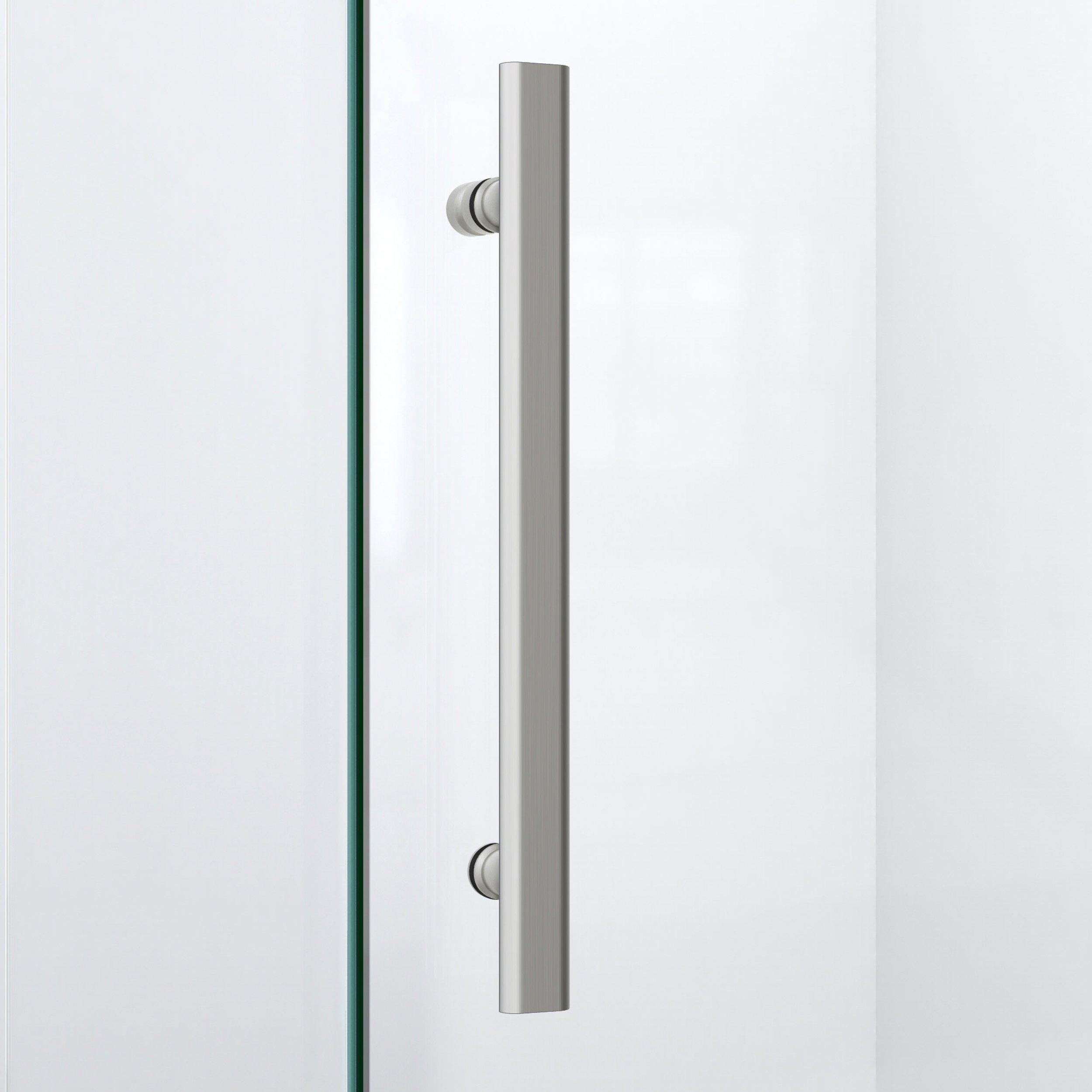 Prism Lux Brushed Nickel Enclosure Shower Door