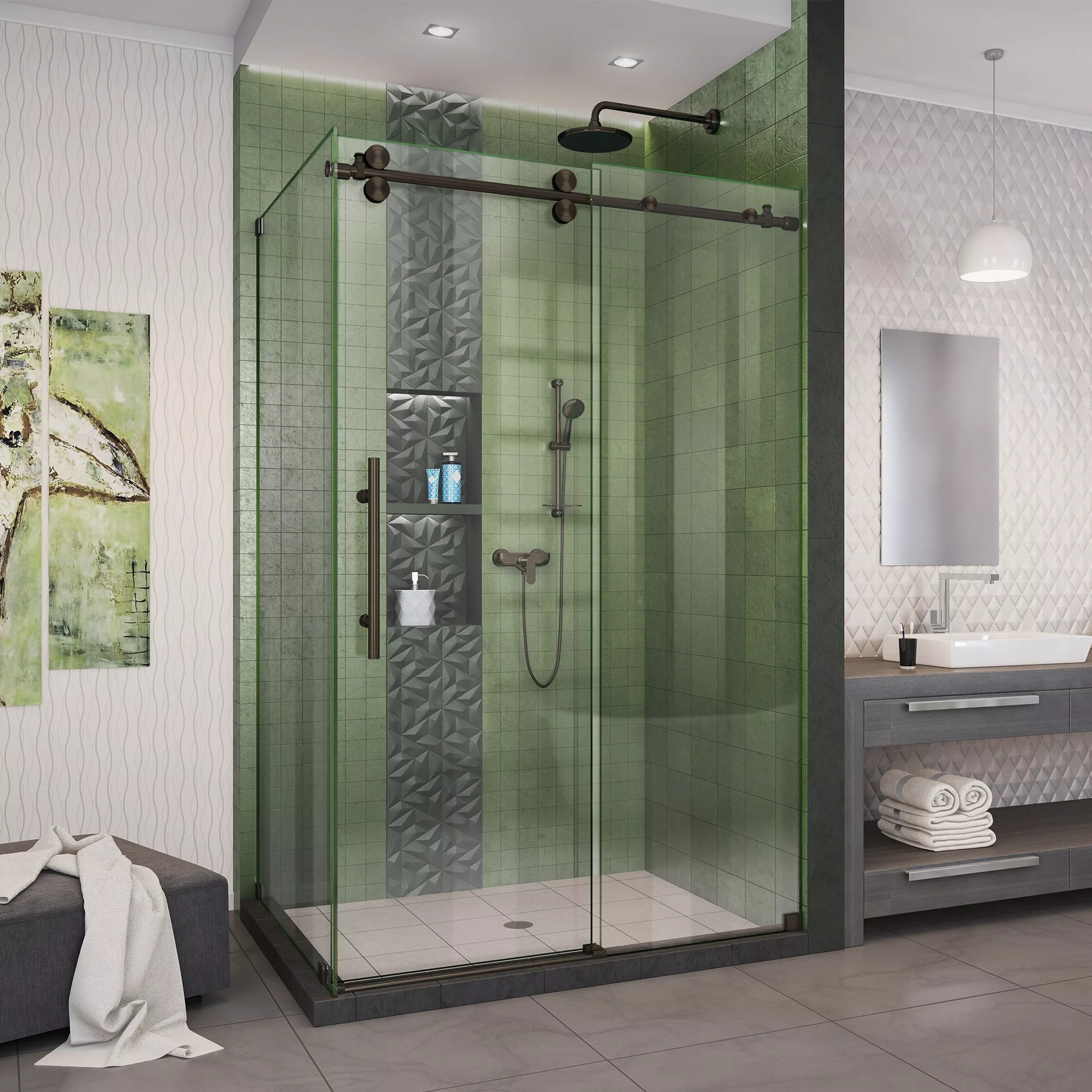 Enigma-XO Orb Enclosure Shower Door