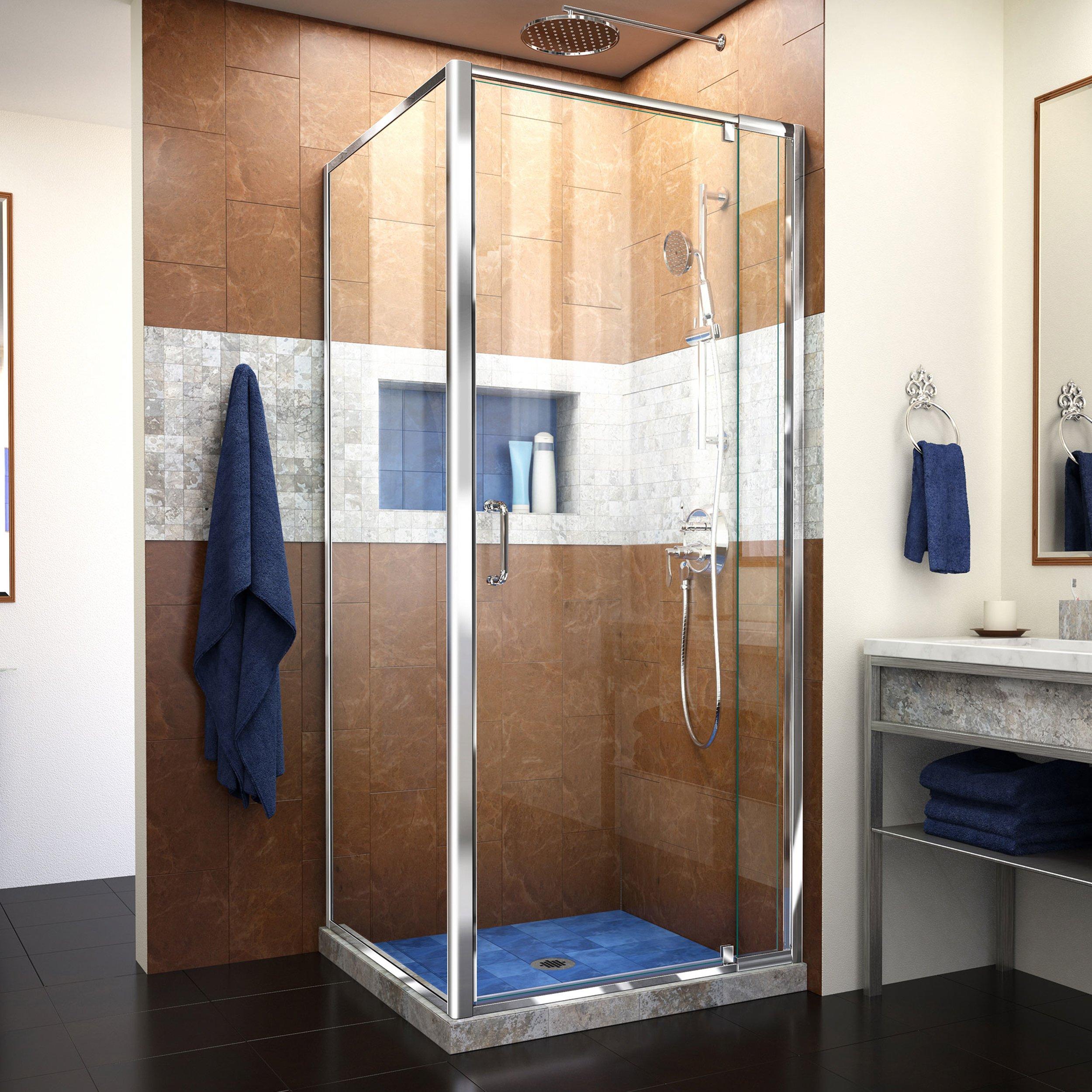Flex Chrome Pivot Shower Door