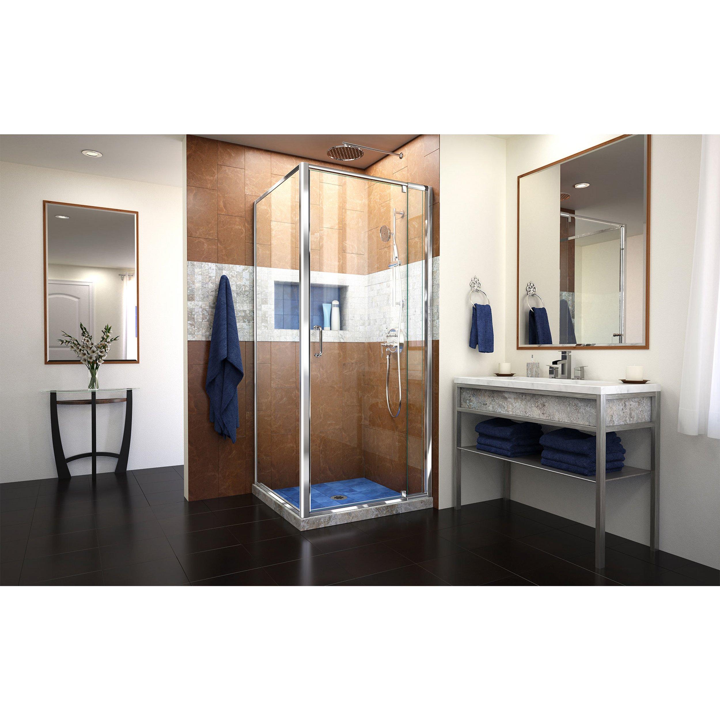 Flex Chrome Pivot Shower Door