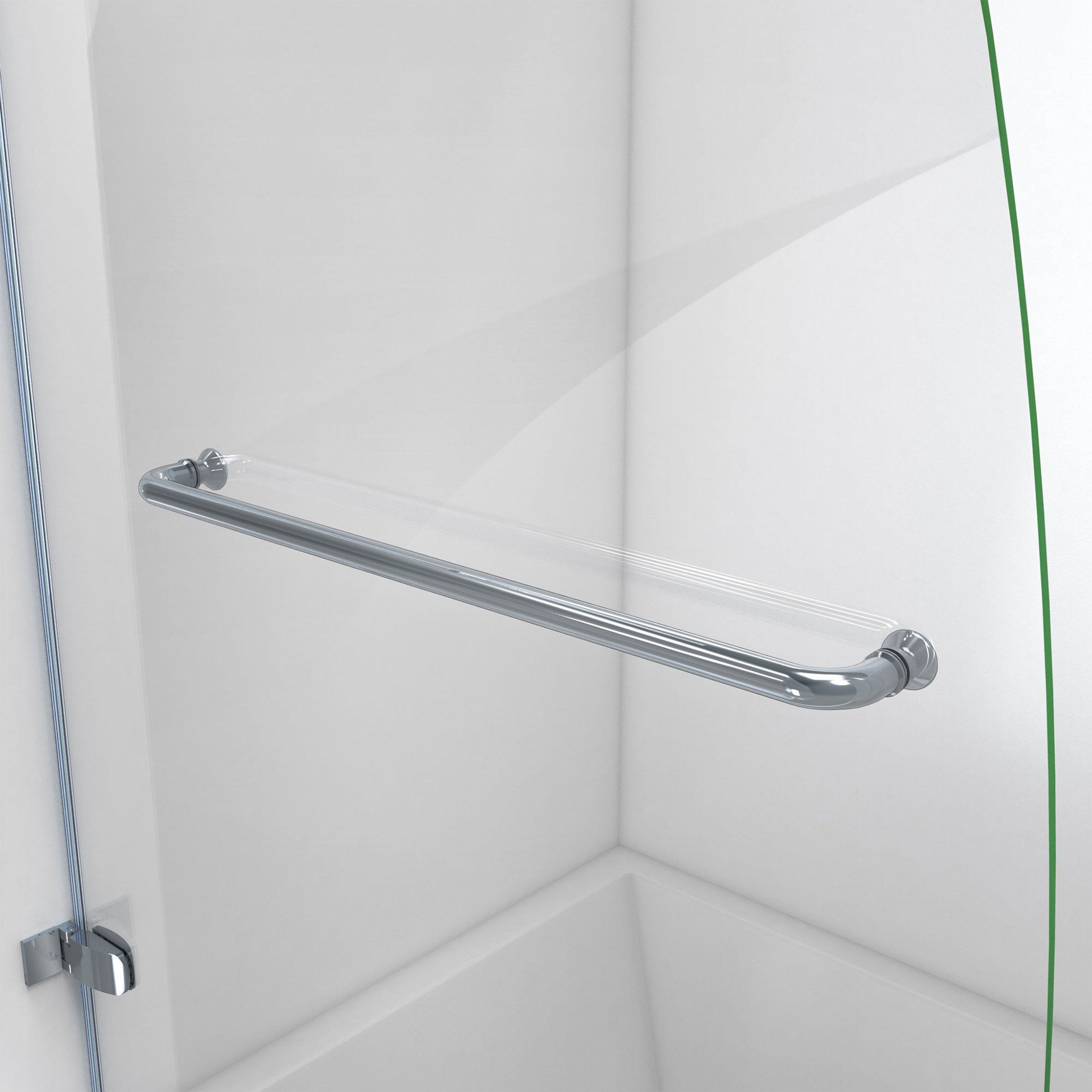 Aqua Uno Chrome Hinged Shower Door