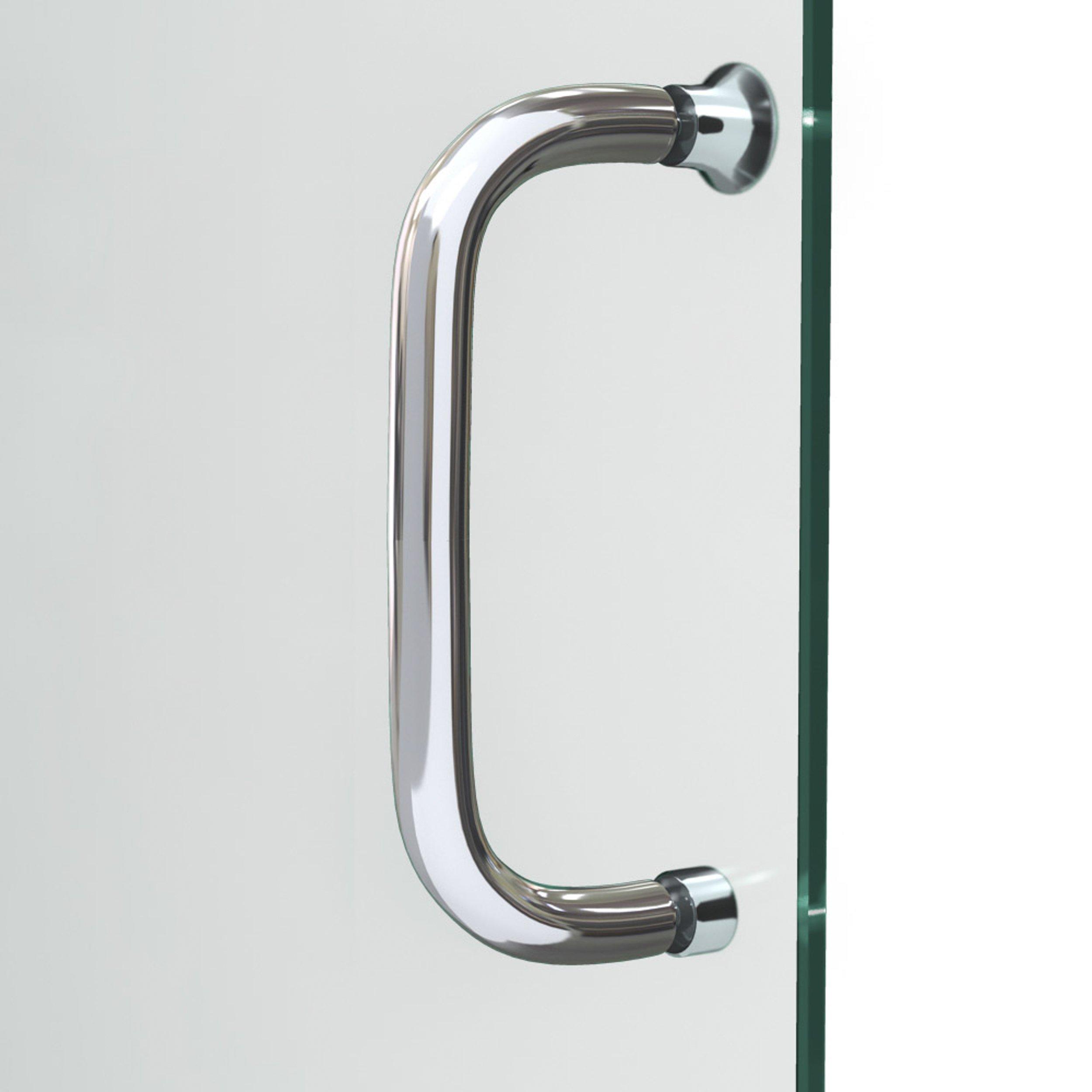 Infinity-Z Brushed Nickel Semi-Frameless Shower Door