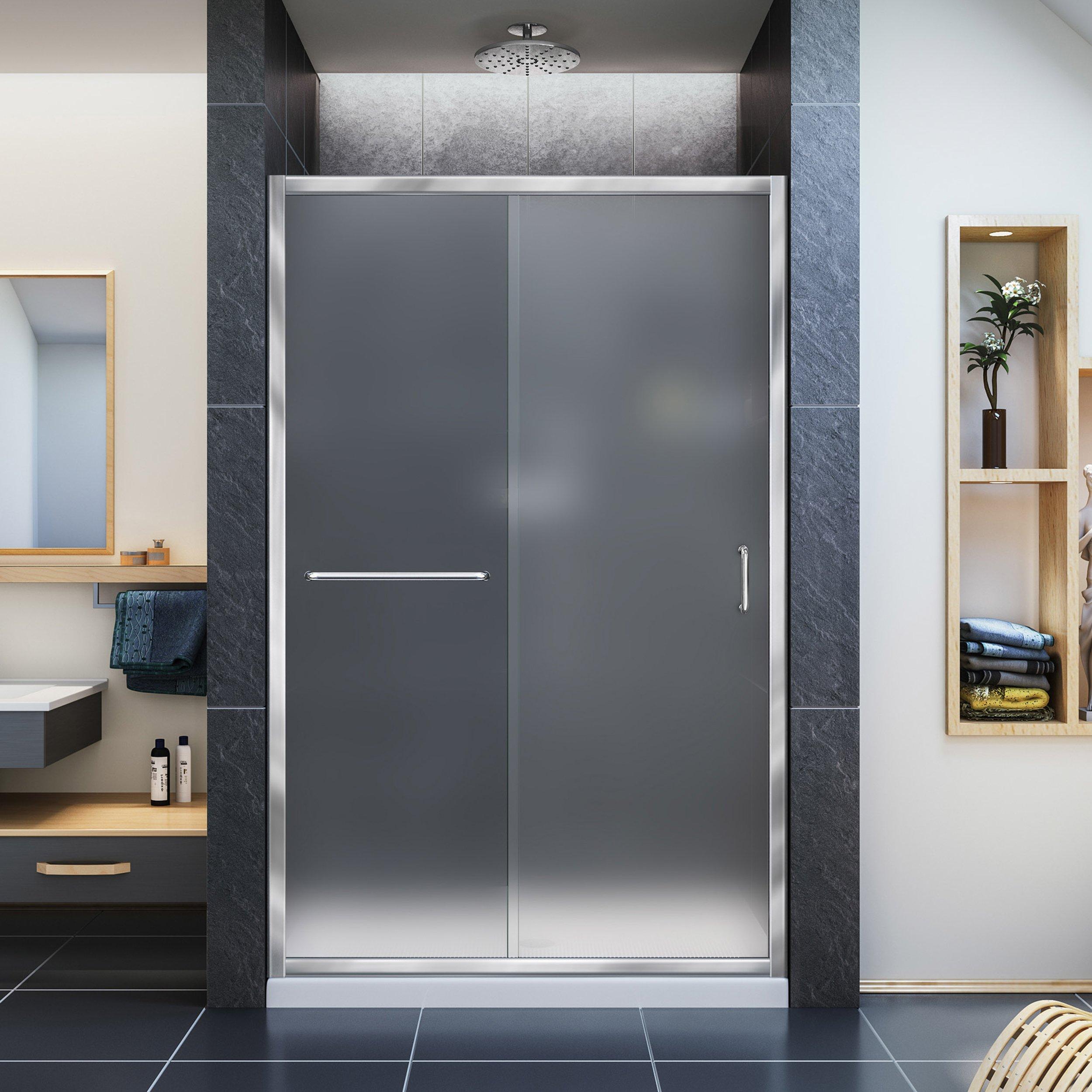 Infinity-Z Chrome Semi-Frameless Shower Door