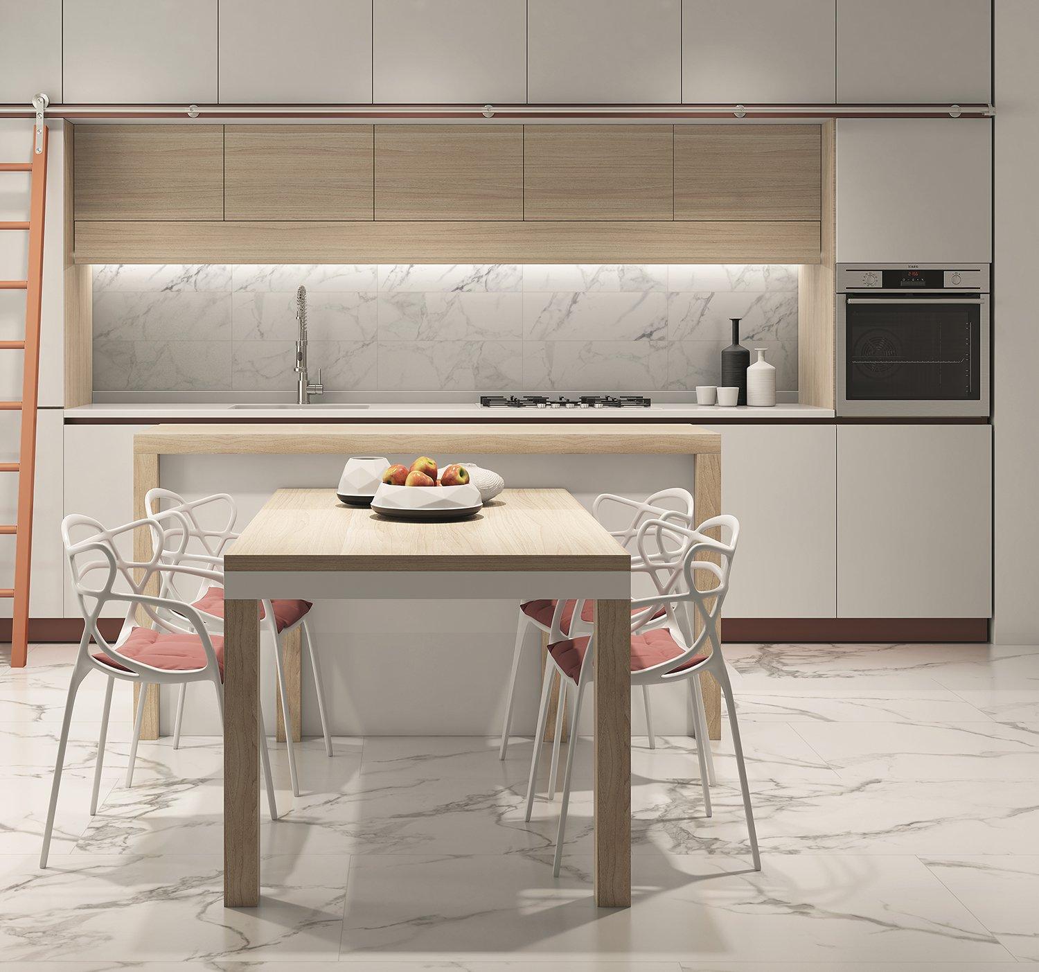 Carrara Catalina Polished Ceramic Tile