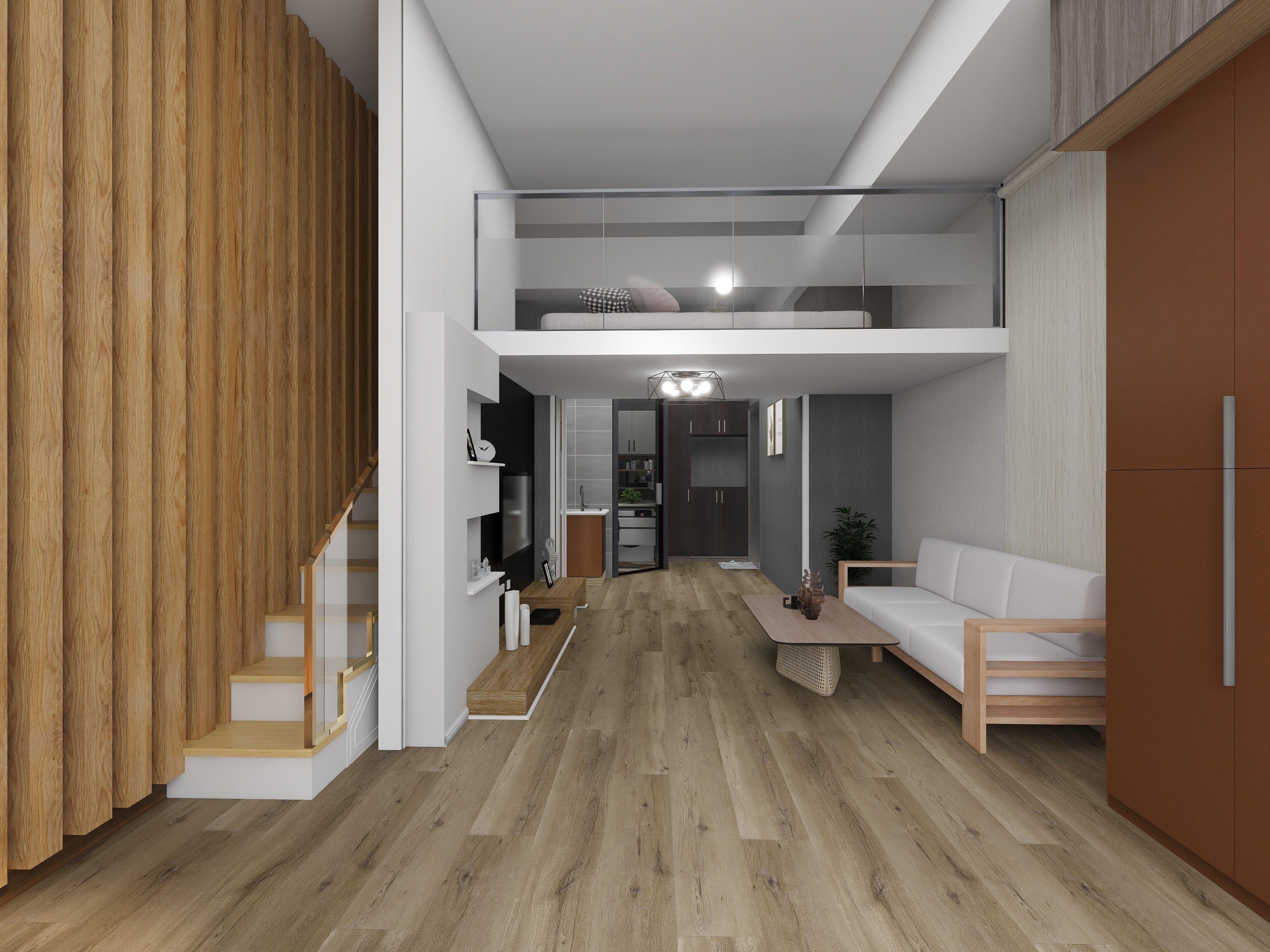 Inman Heights Rigid Core Luxury Vinyl Plank - Cork Back